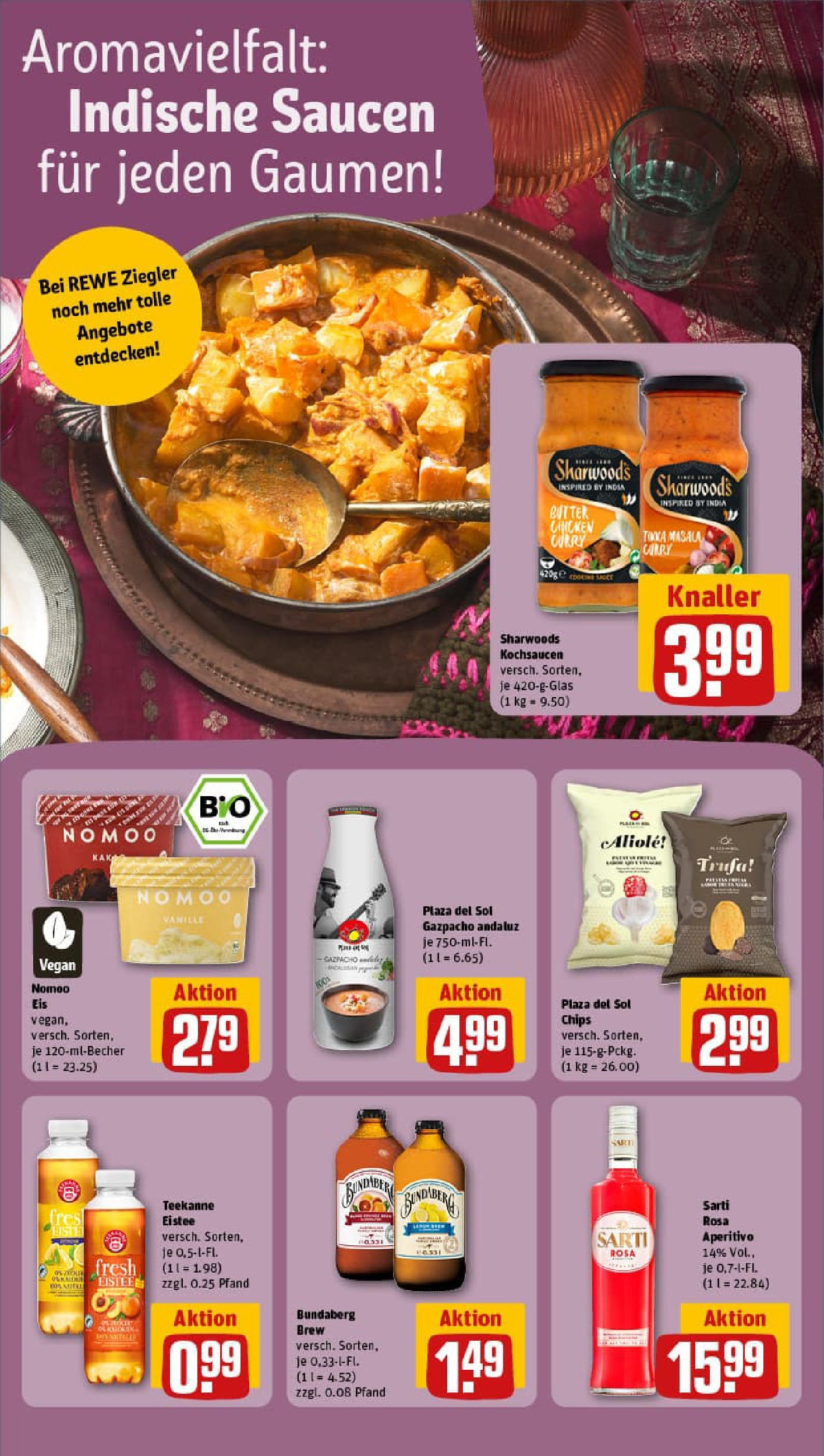 REWE Prospekt ab 01.09.2025 zum Blättern » Angebote | Seite: 12 | Produkte: Butter, Teekanne, Chips, Eis