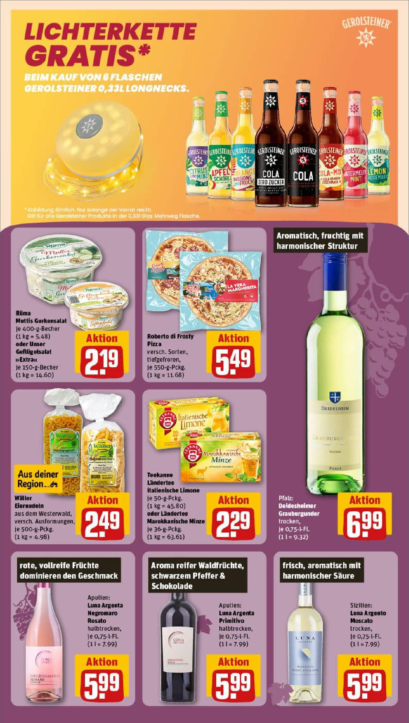 REWE Prospekt ab 01.09.2025 zum Blättern » Angebote | Seite: 13 | Produkte: Cola, Zucker, Pfeffer, Pizza