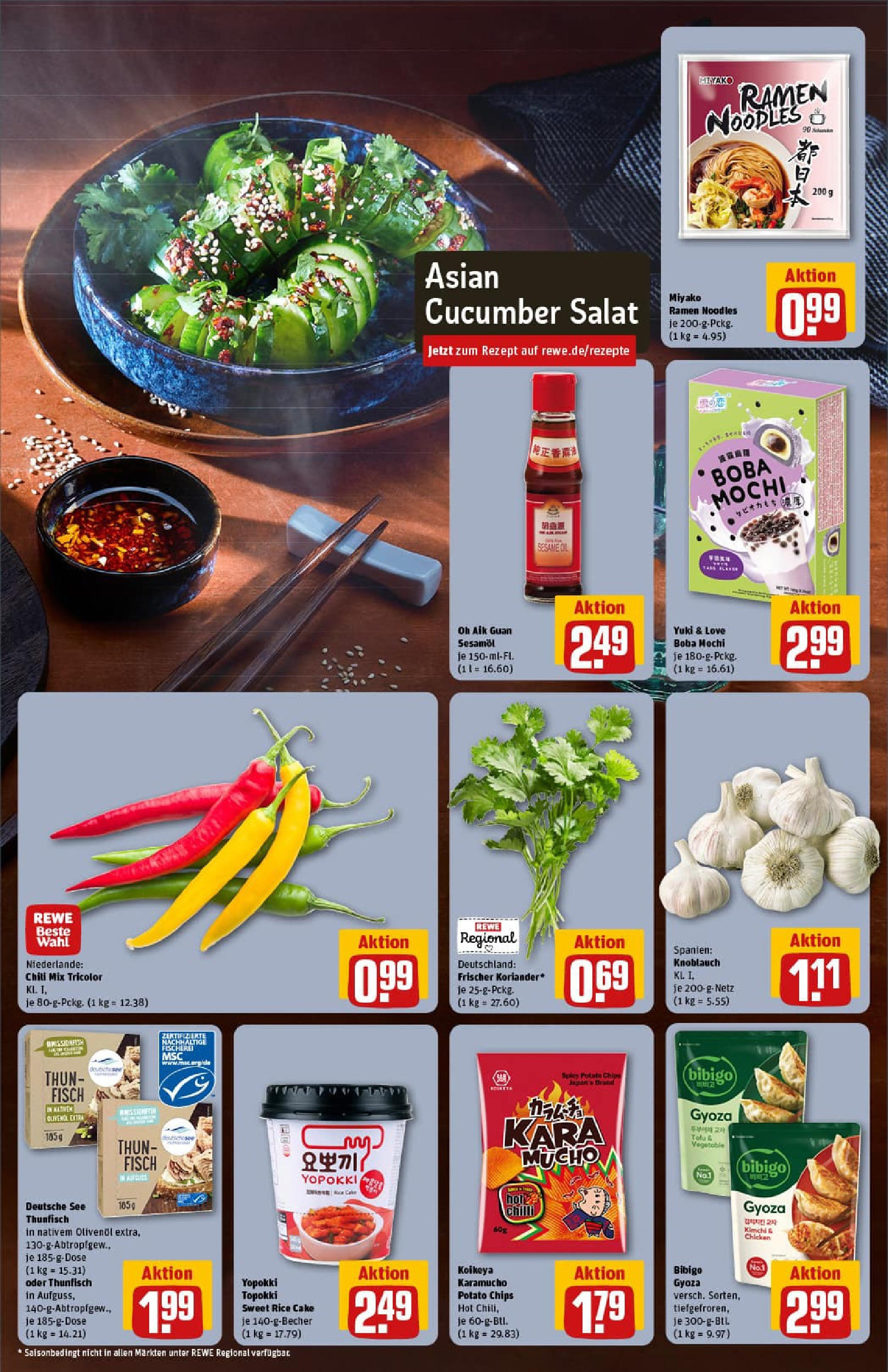 REWE Prospekt ab 01.09.2025 zum Blättern » Angebote | Seite: 5 | Produkte: Fisch, Knoblauch, Chili, Chips REWE Prospekt ab 01.09.2025 zum Blättern » Angebote | Seite: 5 | Produkte: Fisch, Knoblauch, Chili, Chips
