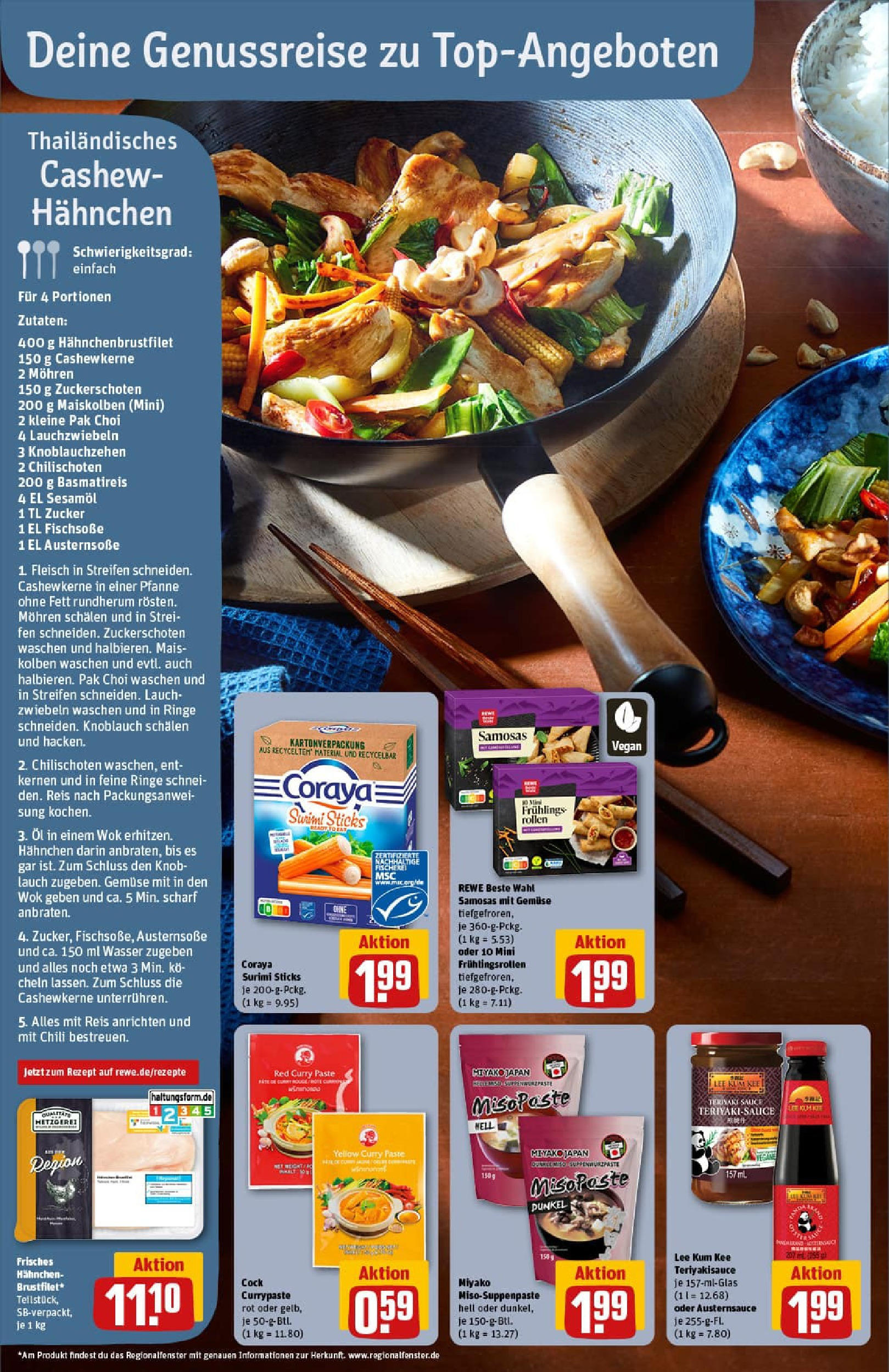 REWE Prospekt ab 01.09.2025 zum Blättern » Angebote | Seite: 6 | Produkte: Basmatireis, Austernsoße, Wok, Fleisch REWE Prospekt ab 01.09.2025 zum Blättern » Angebote | Seite: 6 | Produkte: Basmatireis, Austernsoße, Wok, Fleisch