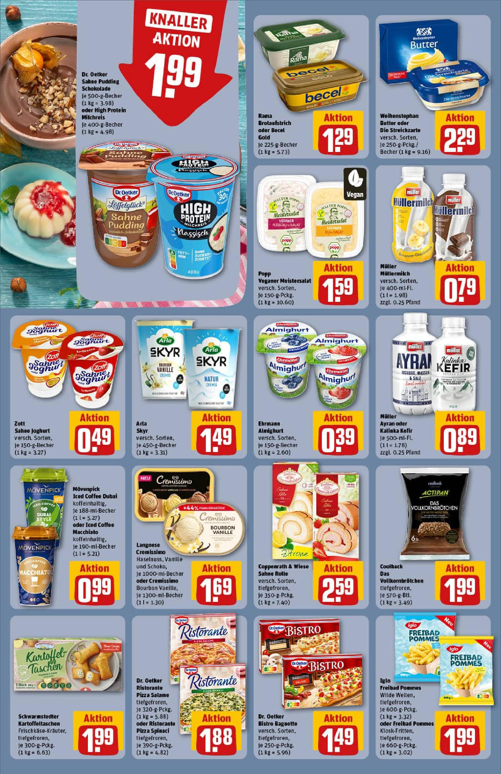 REWE Prospekt ab 01.09.2025 zum Blättern » Angebote | Seite: 16 | Produkte: Ristorante, Cremissimo, Schokolade, Müllermilch REWE Prospekt ab 01.09.2025 zum Blättern » Angebote | Seite: 16 | Produkte: Ristorante, Cremissimo, Schokolade, Müllermilch