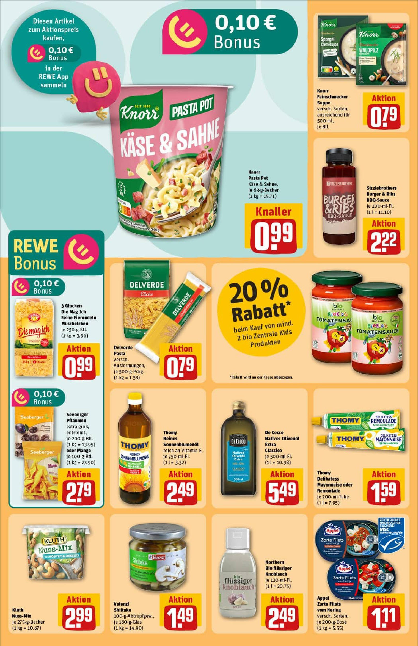 REWE Prospekt ab 01.09.2025 zum Blättern » Angebote | Seite: 26 | Produkte: Olivenol, Mayonnaise, Knoblauch, Sahne REWE Prospekt ab 01.09.2025 zum Blättern » Angebote | Seite: 26 | Produkte: Olivenol, Mayonnaise, Knoblauch, Sahne