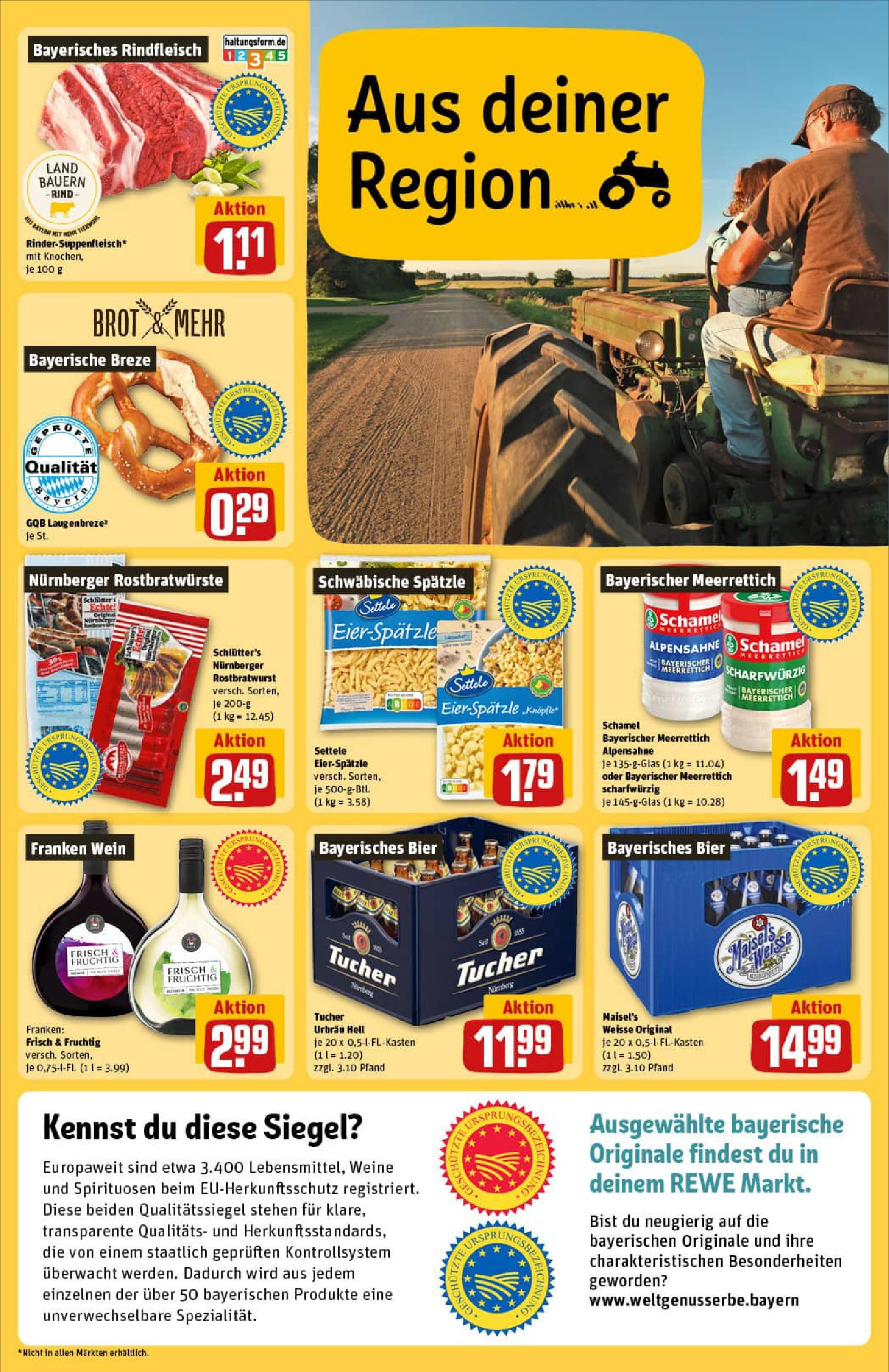 REWE Prospekt ab 01.09.2025 zum Blättern » Angebote | Seite: 27 | Produkte: Bier, Pasta, Brot, Wein REWE Prospekt ab 01.09.2025 zum Blättern » Angebote | Seite: 27 | Produkte: Bier, Pasta, Brot, Wein
