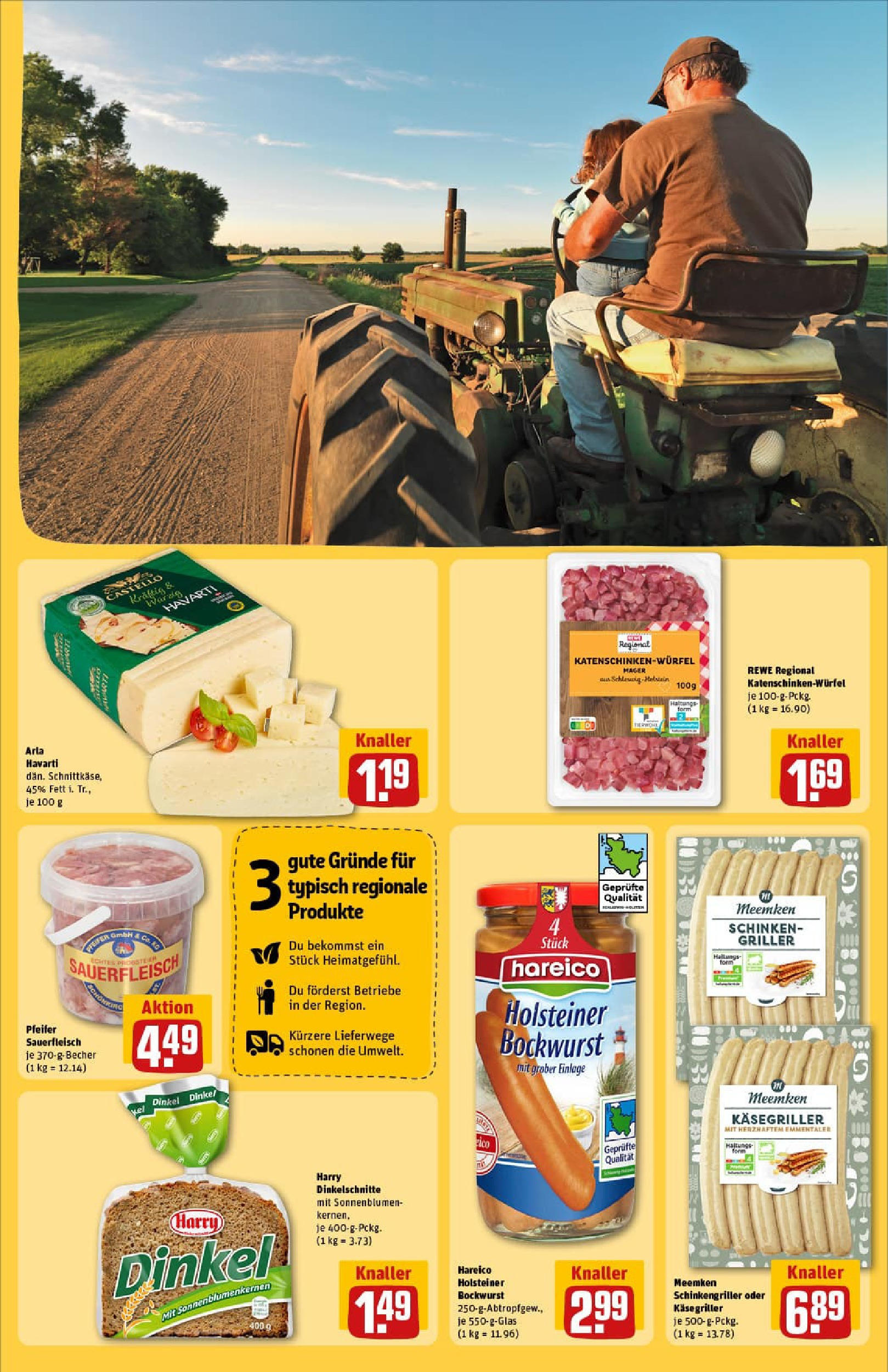 REWE Prospekt ab 01.09.2025 zum Blättern » Angebote | Seite: 33 | Produkte: Bockwurst, Schinken, Griller, Meemken REWE Prospekt ab 01.09.2025 zum Blättern » Angebote | Seite: 33 | Produkte: Bockwurst, Schinken, Griller, Meemken