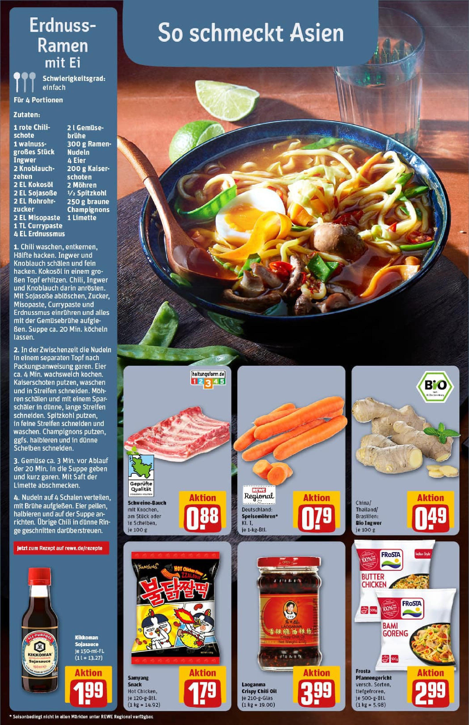REWE Prospekt ab 01.09.2025 zum Blättern » Angebote | Seite: 4 | Produkte: Frosta, Zucker, Knoblauch, Saft REWE Prospekt ab 01.09.2025 zum Blättern » Angebote | Seite: 4 | Produkte: Frosta, Zucker, Knoblauch, Saft
