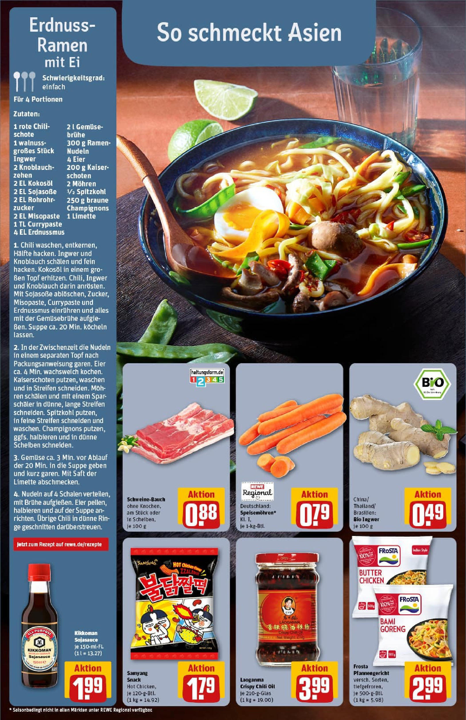 REWE Prospekt ab 01.09.2025 zum Blättern » Angebote | Seite: 4 | Produkte: Mohren, Chili, Limette, Saft