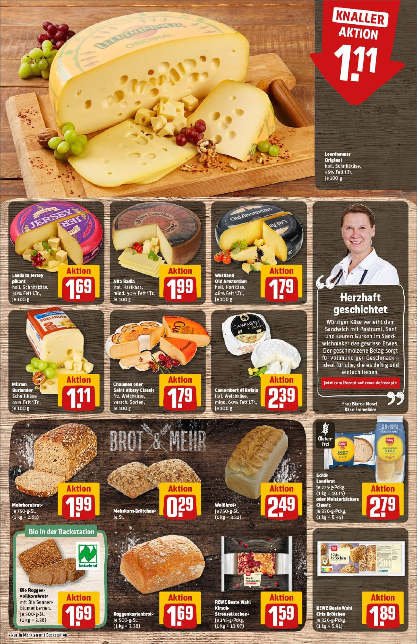 REWE Prospekt ab 01.09.2025 zum Blättern » Angebote | Seite: 15 | Produkte: Käse, Leerdammer, Brot, Gurken REWE Prospekt ab 01.09.2025 zum Blättern » Angebote | Seite: 15 | Produkte: Käse, Leerdammer, Brot, Gurken