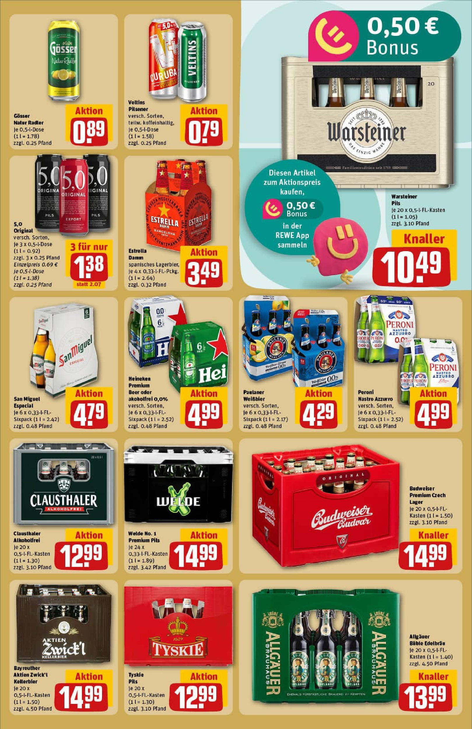 REWE Prospekt ab 01.09.2025 zum Blättern » Angebote | Seite: 23 | Produkte: Weißbier, Pils, Heineken, Paulaner REWE Prospekt ab 01.09.2025 zum Blättern » Angebote | Seite: 23 | Produkte: Weißbier, Pils, Heineken, Paulaner