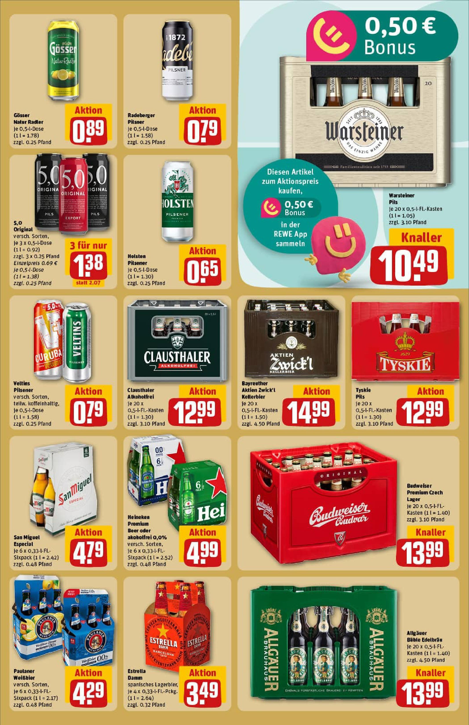 REWE Prospekt ab 01.09.2025 zum Blättern » Angebote | Seite: 25 | Produkte: Tyskie, Holsten, Budweiser, Veltins REWE Prospekt ab 01.09.2025 zum Blättern » Angebote | Seite: 25 | Produkte: Tyskie, Holsten, Budweiser, Veltins