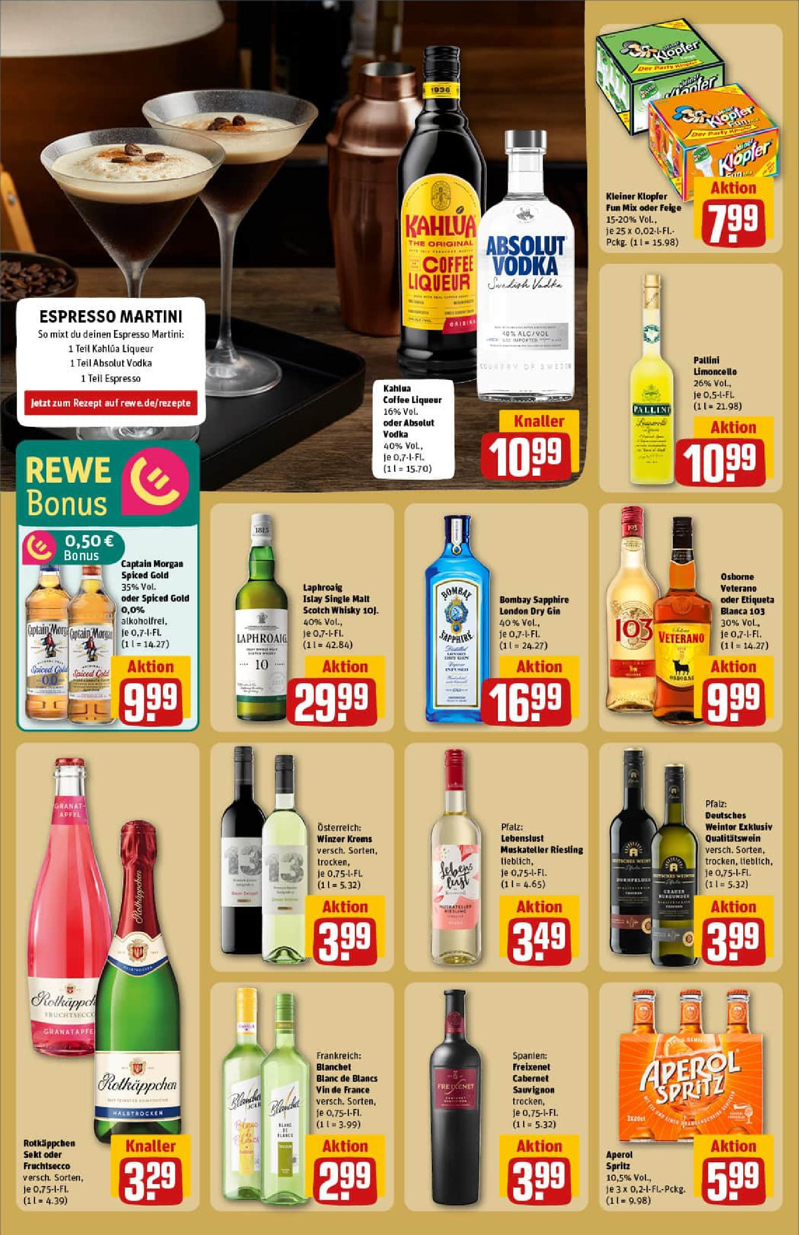 REWE Prospekt ab 01.09.2025 zum Blättern » Angebote | Seite: 26 | Produkte: Martini, Whisky, Osborne, Gin REWE Prospekt ab 01.09.2025 zum Blättern » Angebote | Seite: 26 | Produkte: Martini, Whisky, Osborne, Gin