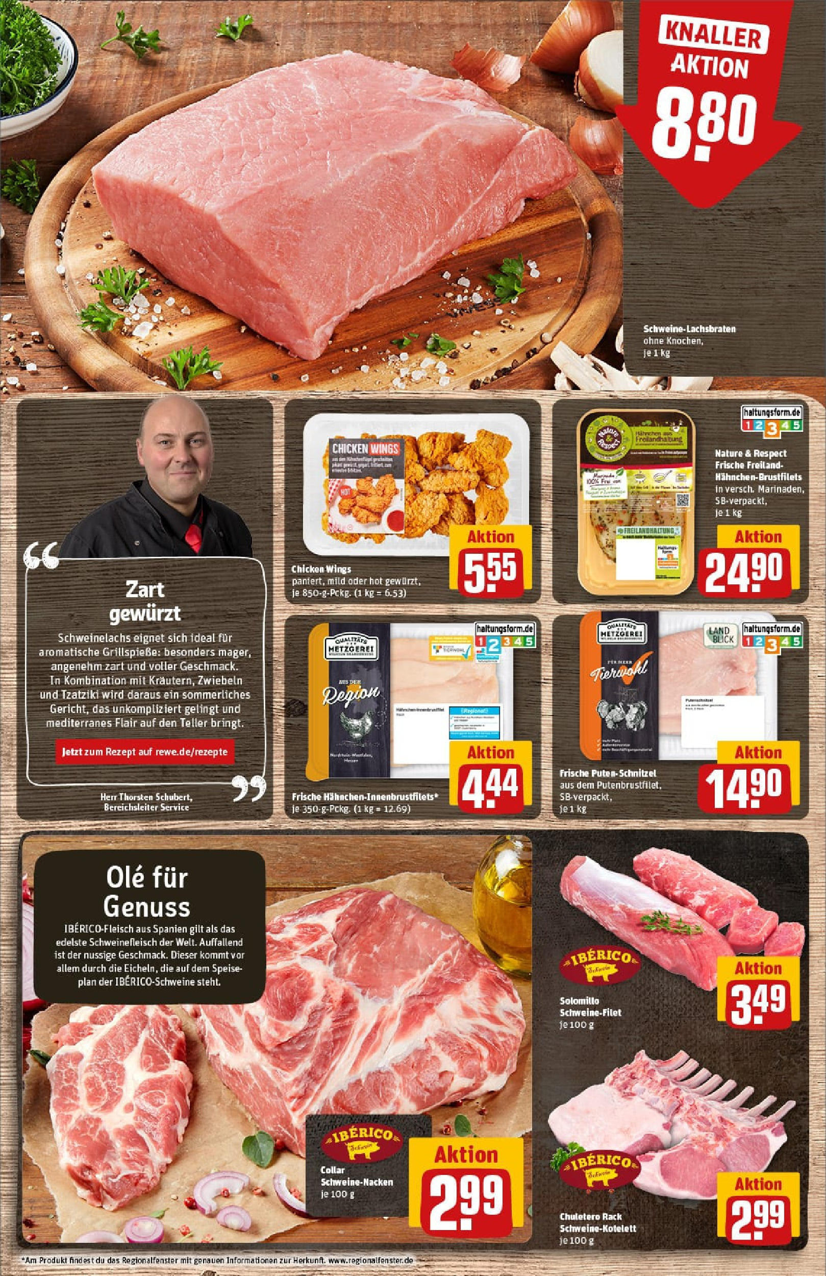 REWE Prospekt ab 01.09.2025 zum Blättern » Angebote | Seite: 10 | Produkte: Schweinenacken, Schnitzel, Zwiebeln, Schweinefleisch REWE Prospekt ab 01.09.2025 zum Blättern » Angebote | Seite: 10 | Produkte: Schweinenacken, Schnitzel, Zwiebeln, Schweinefleisch
