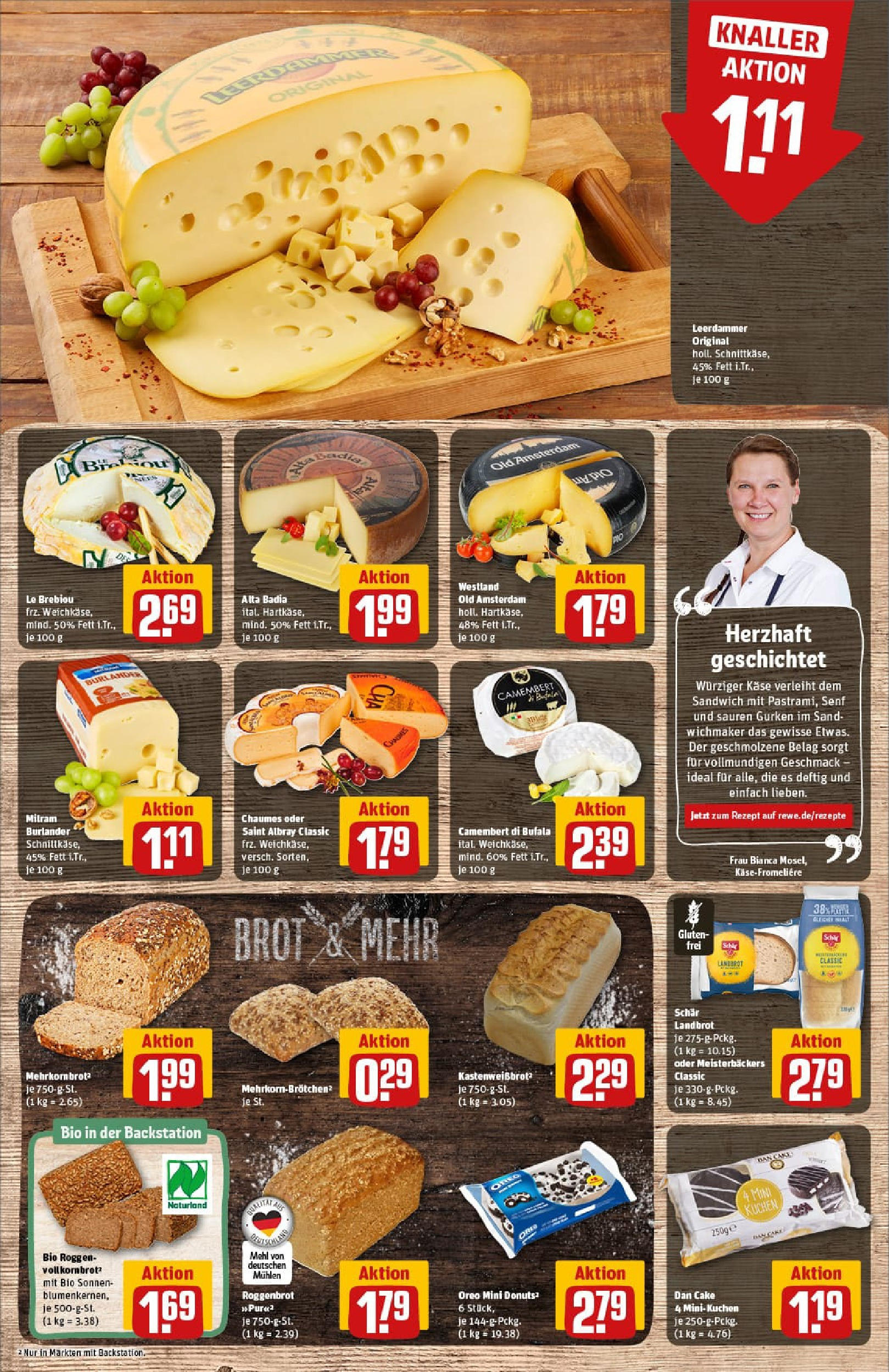 REWE Prospekt ab 01.09.2025 zum Blättern » Angebote | Seite: 13 | Produkte: Donuts, Milram, Kuchen, Gurken REWE Prospekt ab 01.09.2025 zum Blättern » Angebote | Seite: 13 | Produkte: Donuts, Milram, Kuchen, Gurken
