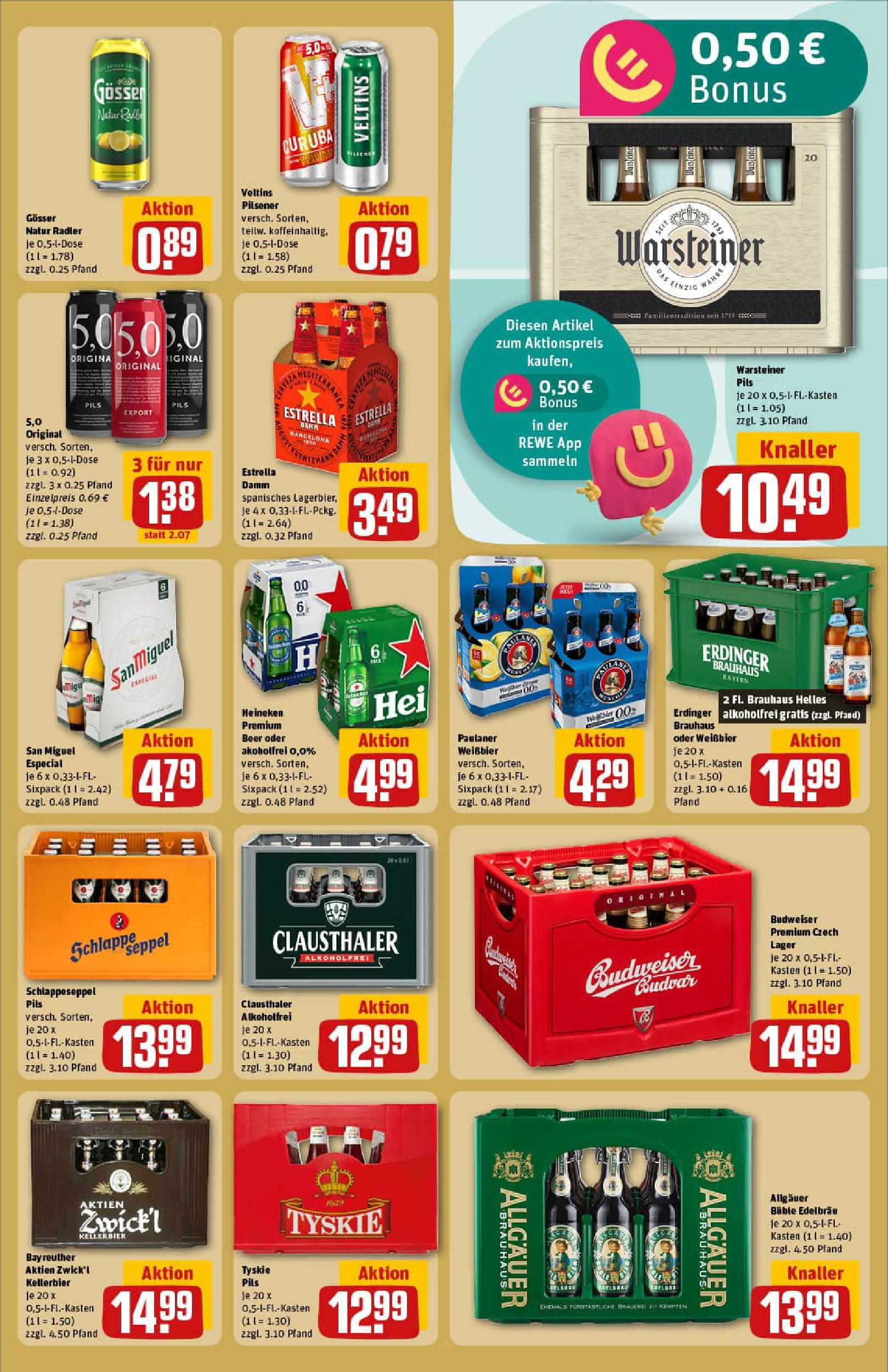 REWE Prospekt ab 01.09.2025 zum Blättern » Angebote | Seite: 23 | Produkte: Pils, Heineken, Radler, Veltins REWE Prospekt ab 01.09.2025 zum Blättern » Angebote | Seite: 23 | Produkte: Pils, Heineken, Radler, Veltins