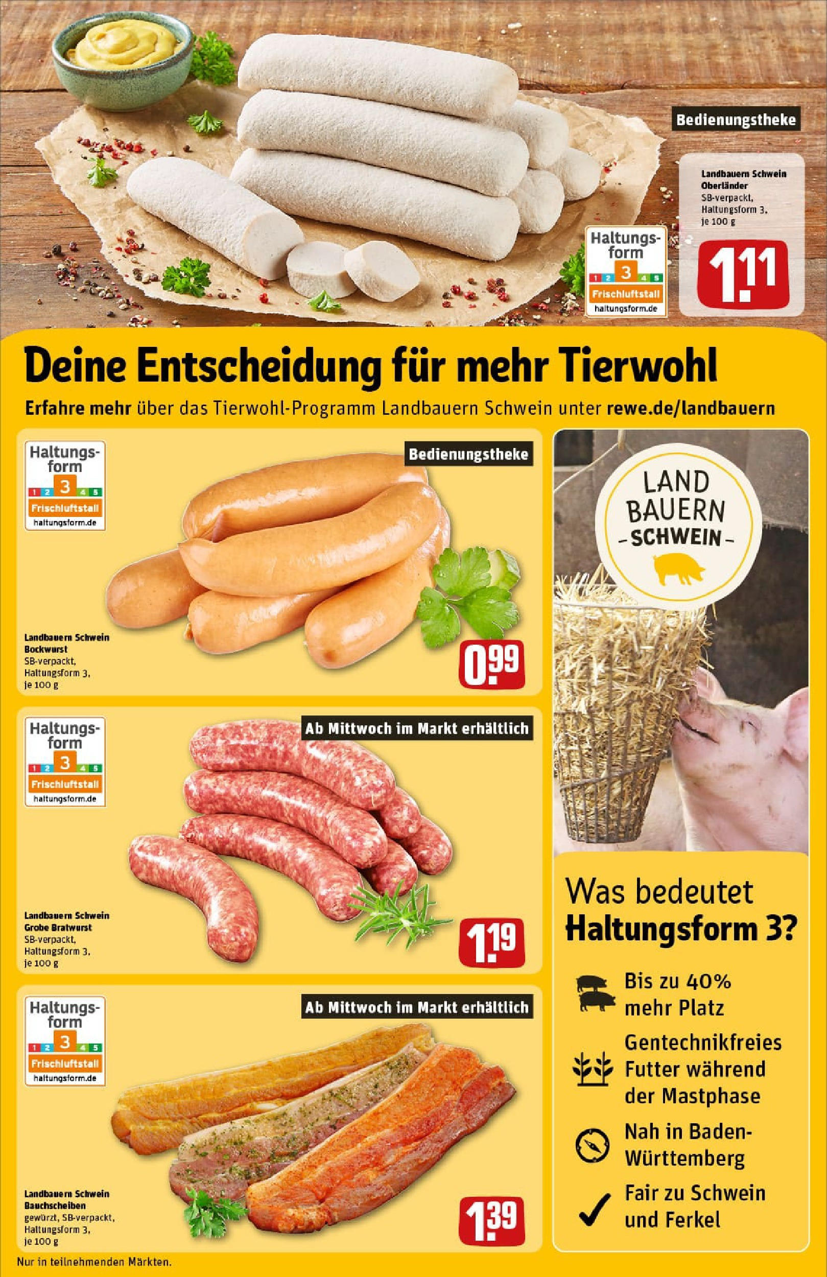 REWE Prospekt ab 01.09.2025 zum Blättern » Angebote | Seite: 15 | Produkte: Bockwurst, Bratwurst