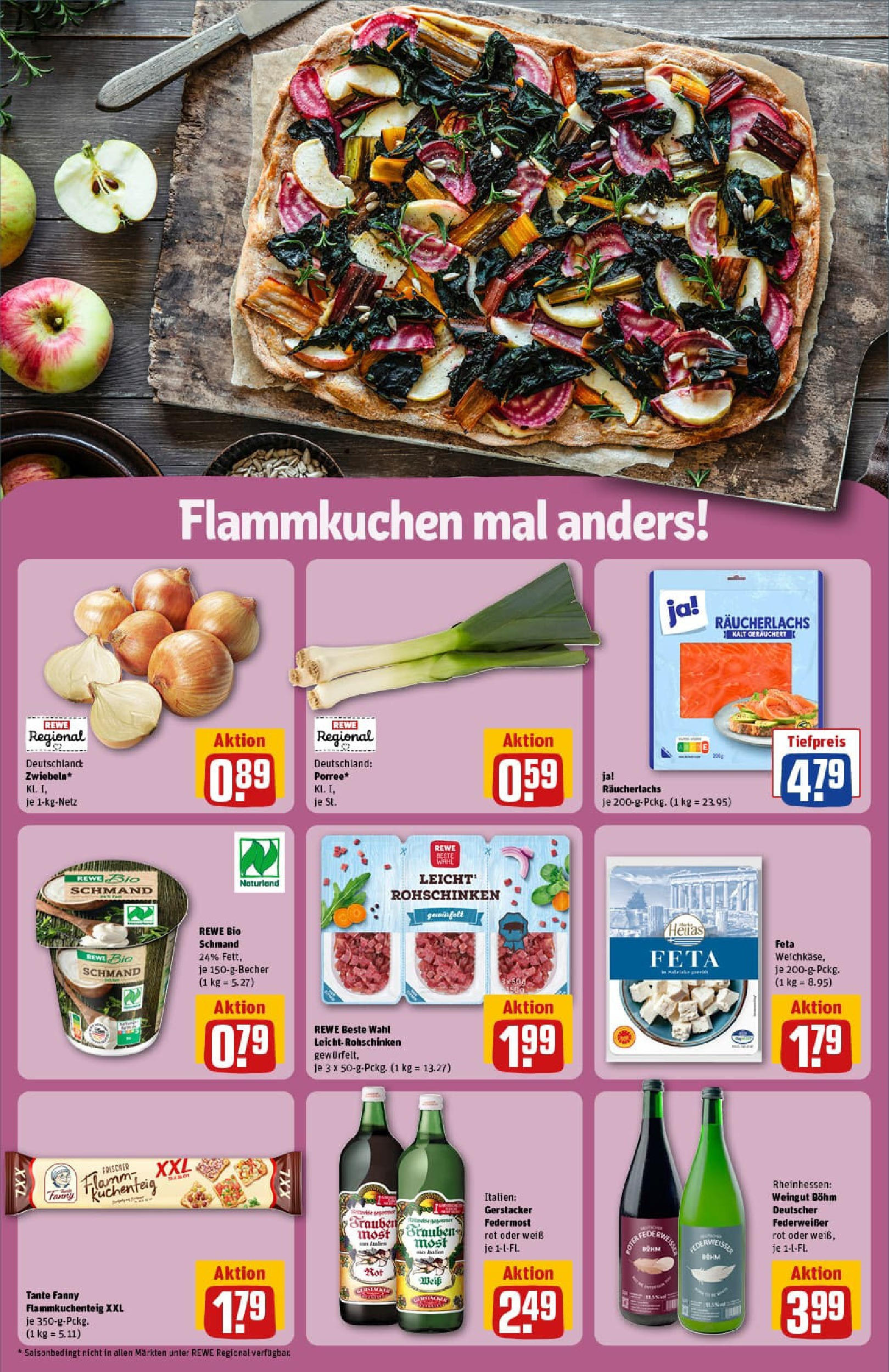 REWE Prospekt ab 01.09.2025 zum Blättern » Angebote | Seite: 16 | Produkte: Feta, Trauben, Räucherlachs, Zwiebeln REWE Prospekt ab 01.09.2025 zum Blättern » Angebote | Seite: 16 | Produkte: Feta, Trauben, Räucherlachs, Zwiebeln