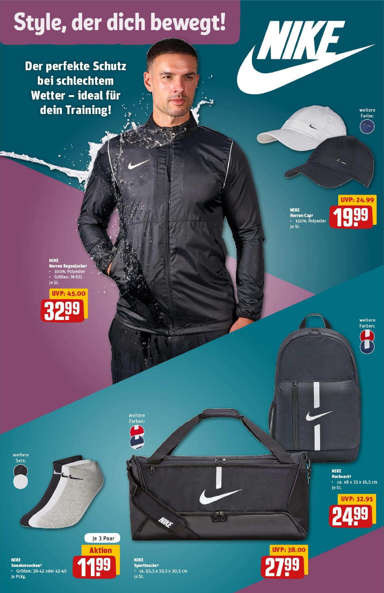 REWE Prospekt ab 01.09.2025 zum Blättern » Angebote | Seite: 34 | Produkte: Regenjacke, Rucksack REWE Prospekt ab 01.09.2025 zum Blättern » Angebote | Seite: 34 | Produkte: Regenjacke, Rucksack