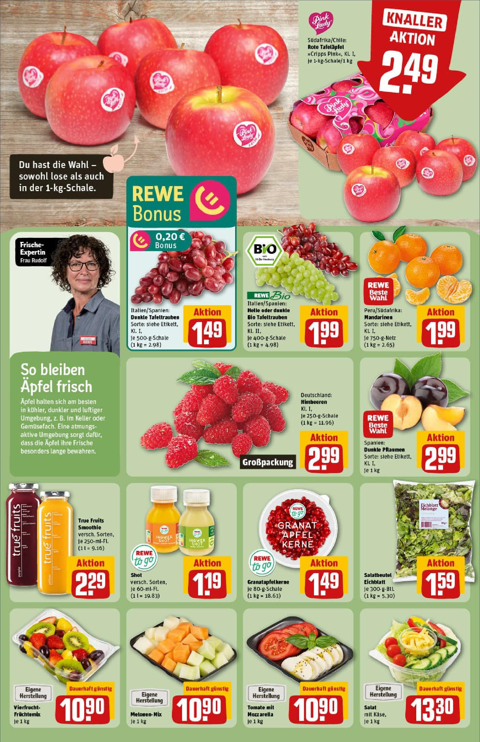 REWE Prospekt ab 01.09.2025 zum Blättern » Angebote | Seite: 8 | Produkte: Käse, Mozzarella, Äpfel, Salat REWE Prospekt ab 01.09.2025 zum Blättern » Angebote | Seite: 8 | Produkte: Käse, Mozzarella, Äpfel, Salat