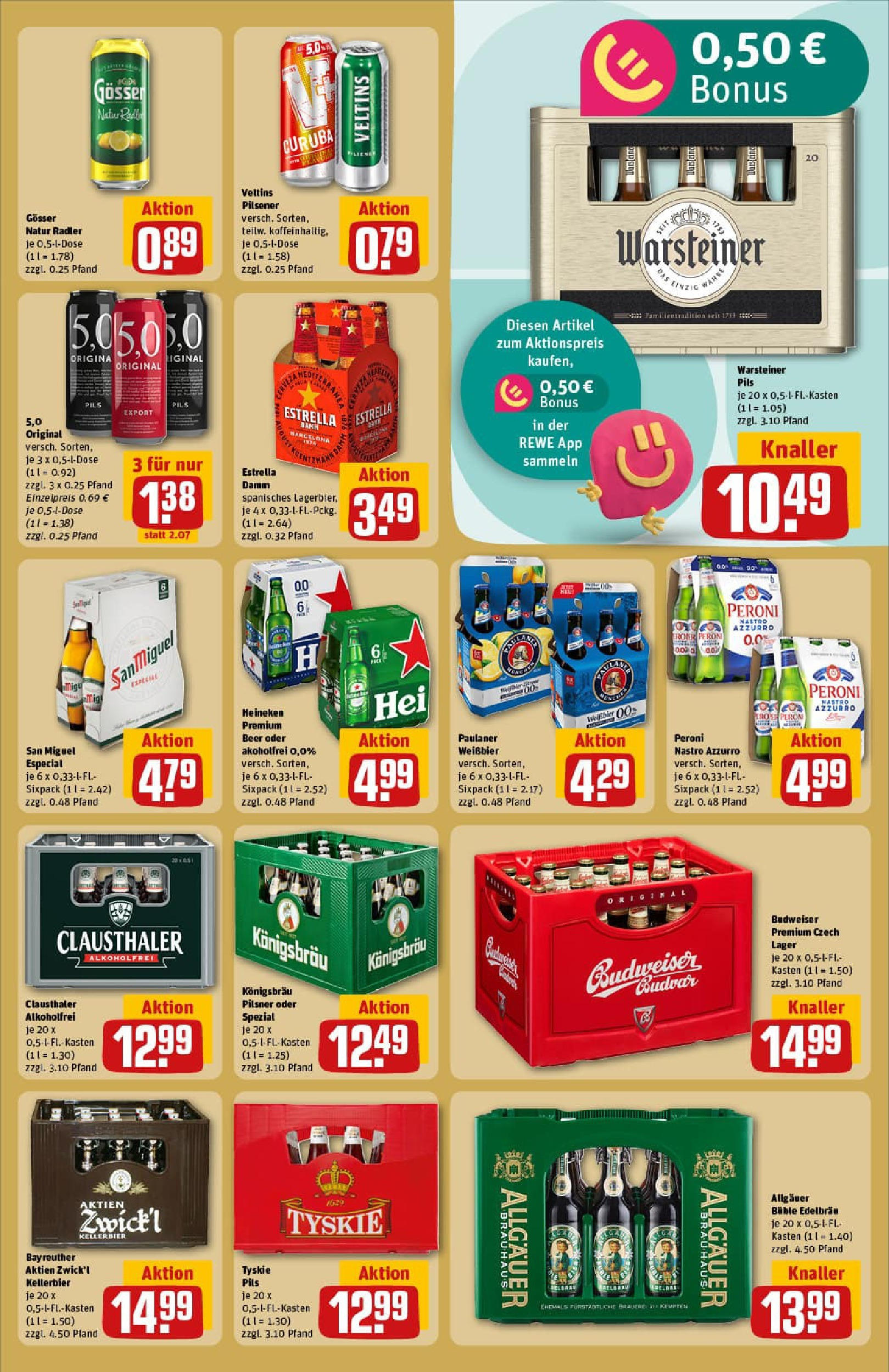 REWE Prospekt ab 01.09.2025 zum Blättern » Angebote | Seite: 23 | Produkte: Tyskie, Pils, Heineken, Warsteiner