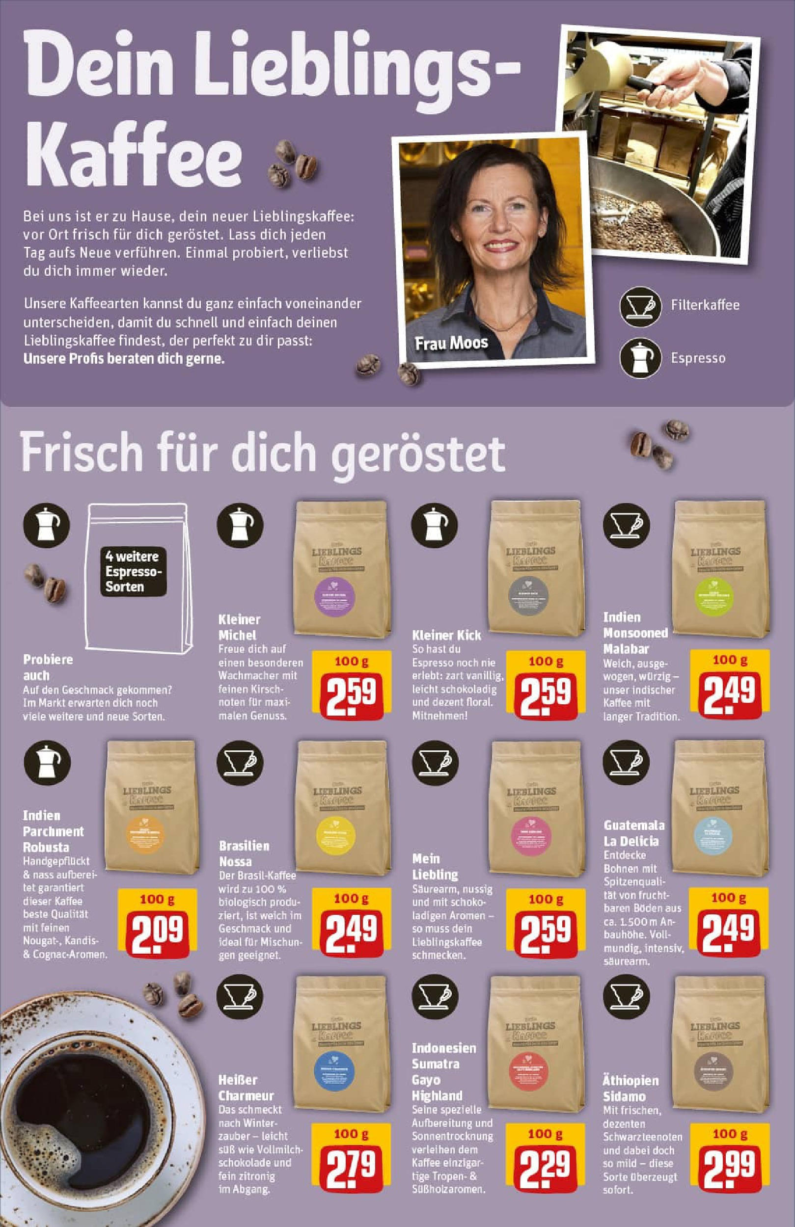 REWE Prospekt ab 01.09.2025 zum Blättern » Angebote | Seite: 16 | Produkte: Kaffee, Schokolade REWE Prospekt ab 01.09.2025 zum Blättern » Angebote | Seite: 16 | Produkte: Kaffee, Schokolade