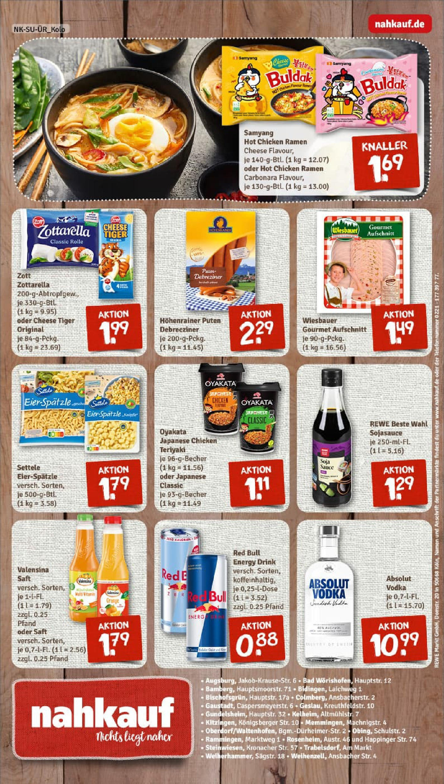 REWE Prospekt ab 01.09.2025 zum Blättern » Angebote | Seite: 8 | Produkte: Red bull, Mozzarella, Valensina, Vodka REWE Prospekt ab 01.09.2025 zum Blättern » Angebote | Seite: 8 | Produkte: Red bull, Mozzarella, Valensina, Vodka