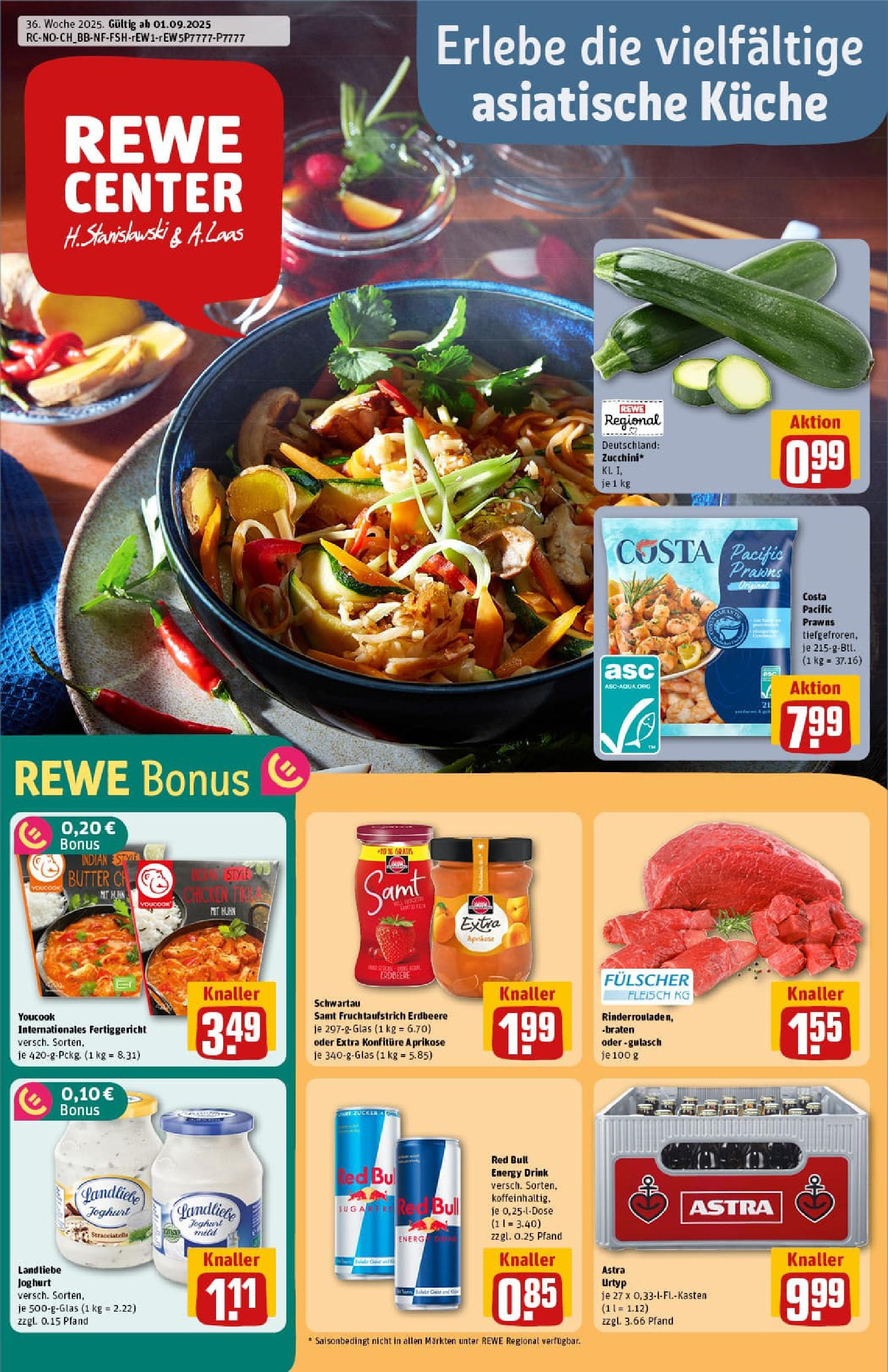 REWE Prospekt ab 01.09.2025 zum Blättern » Angebote | Seite: 1 | Produkte: Youcook, Joghurt, Astra, Fleisch REWE Prospekt ab 01.09.2025 zum Blättern » Angebote | Seite: 1 | Produkte: Youcook, Joghurt, Astra, Fleisch