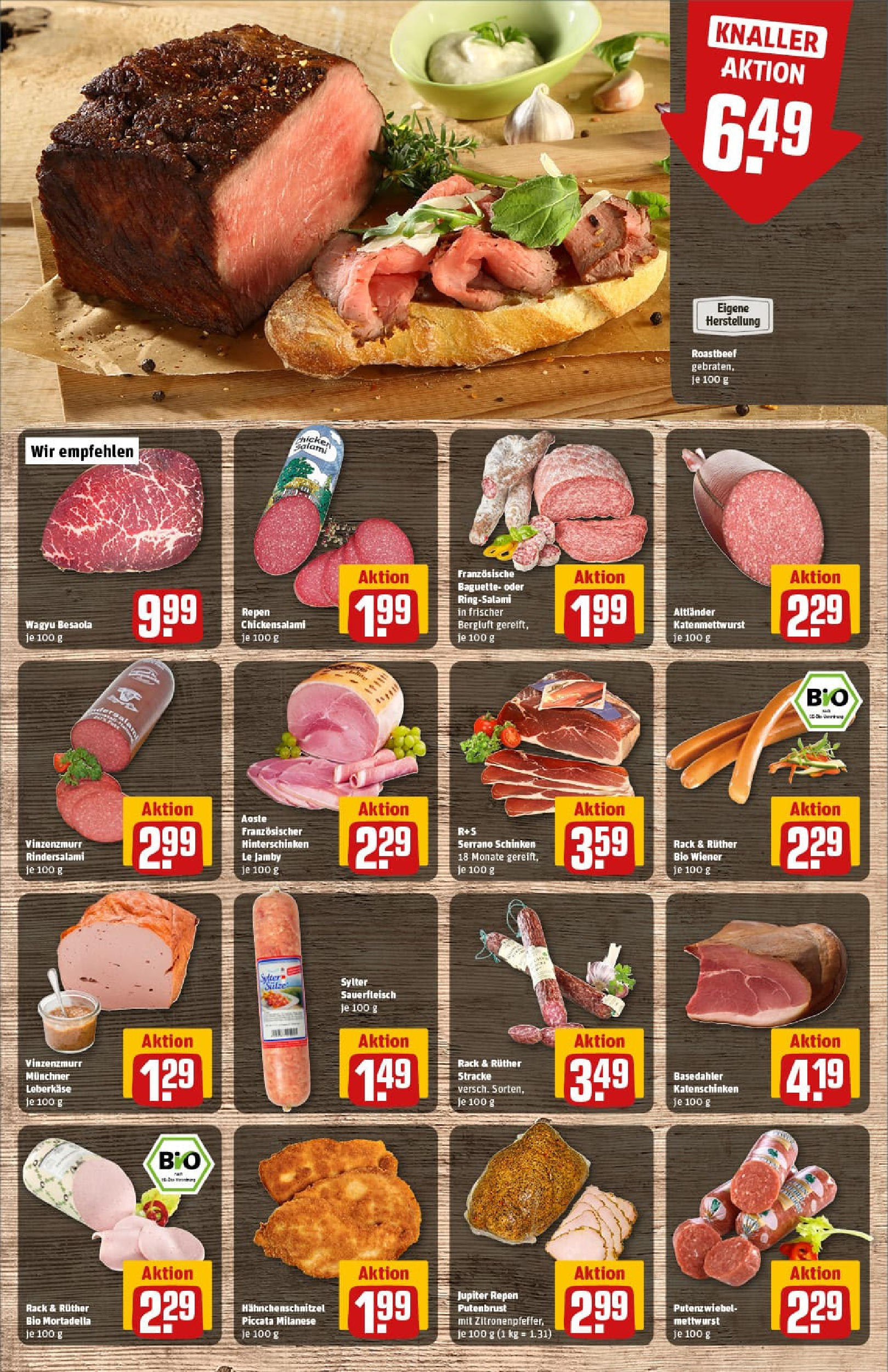 REWE Prospekt ab 01.09.2025 zum Blättern » Angebote | Seite: 12 | Produkte: Baguette, Salami, Schinken, Leberkase REWE Prospekt ab 01.09.2025 zum Blättern » Angebote | Seite: 12 | Produkte: Baguette, Salami, Schinken, Leberkase