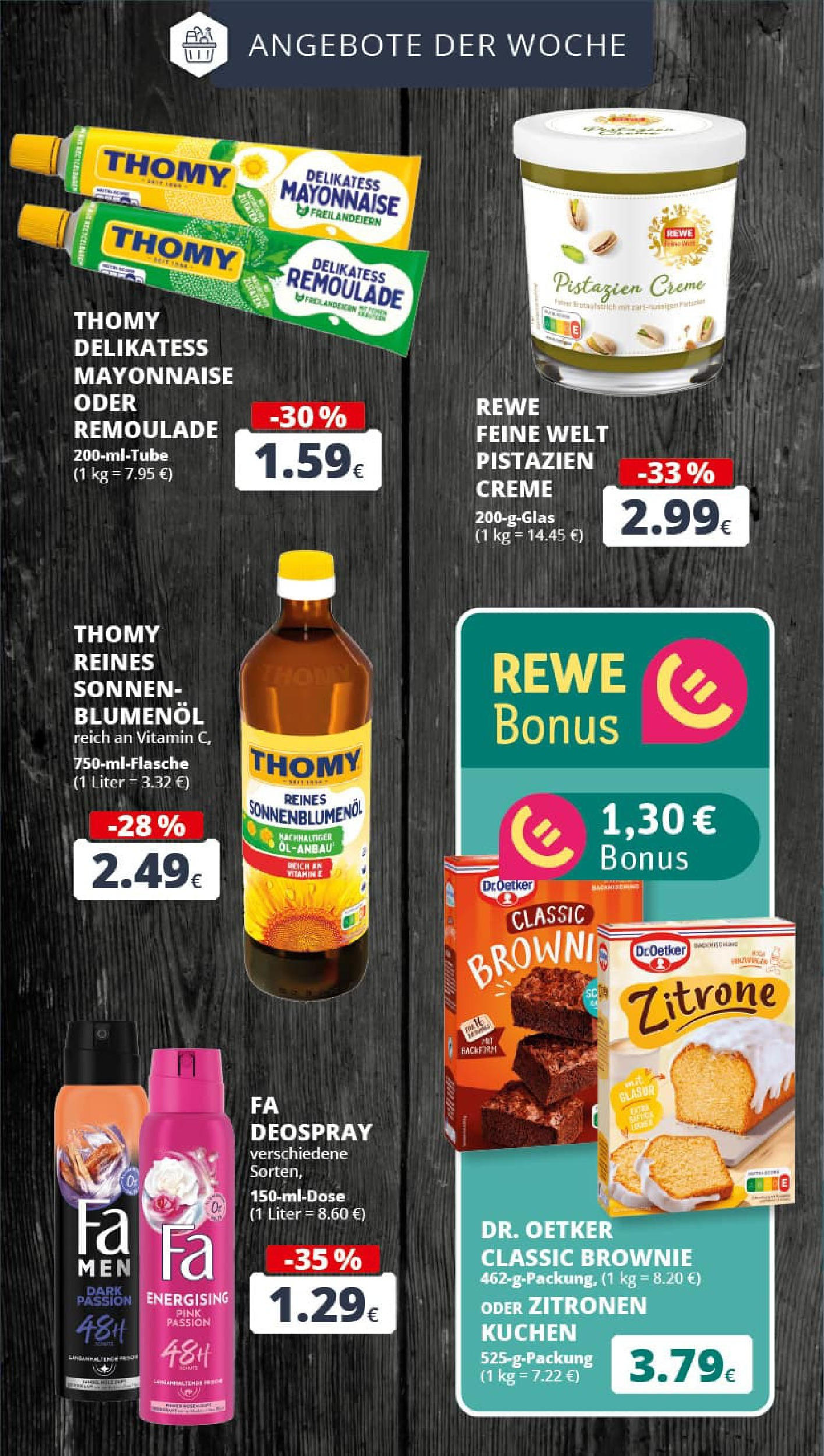 REWE Prospekt ab 01.09.2025 zum Blättern » Angebote | Seite: 6 | Produkte: Sonnenblumenol, Creme, Deodorant, Mayonnaise