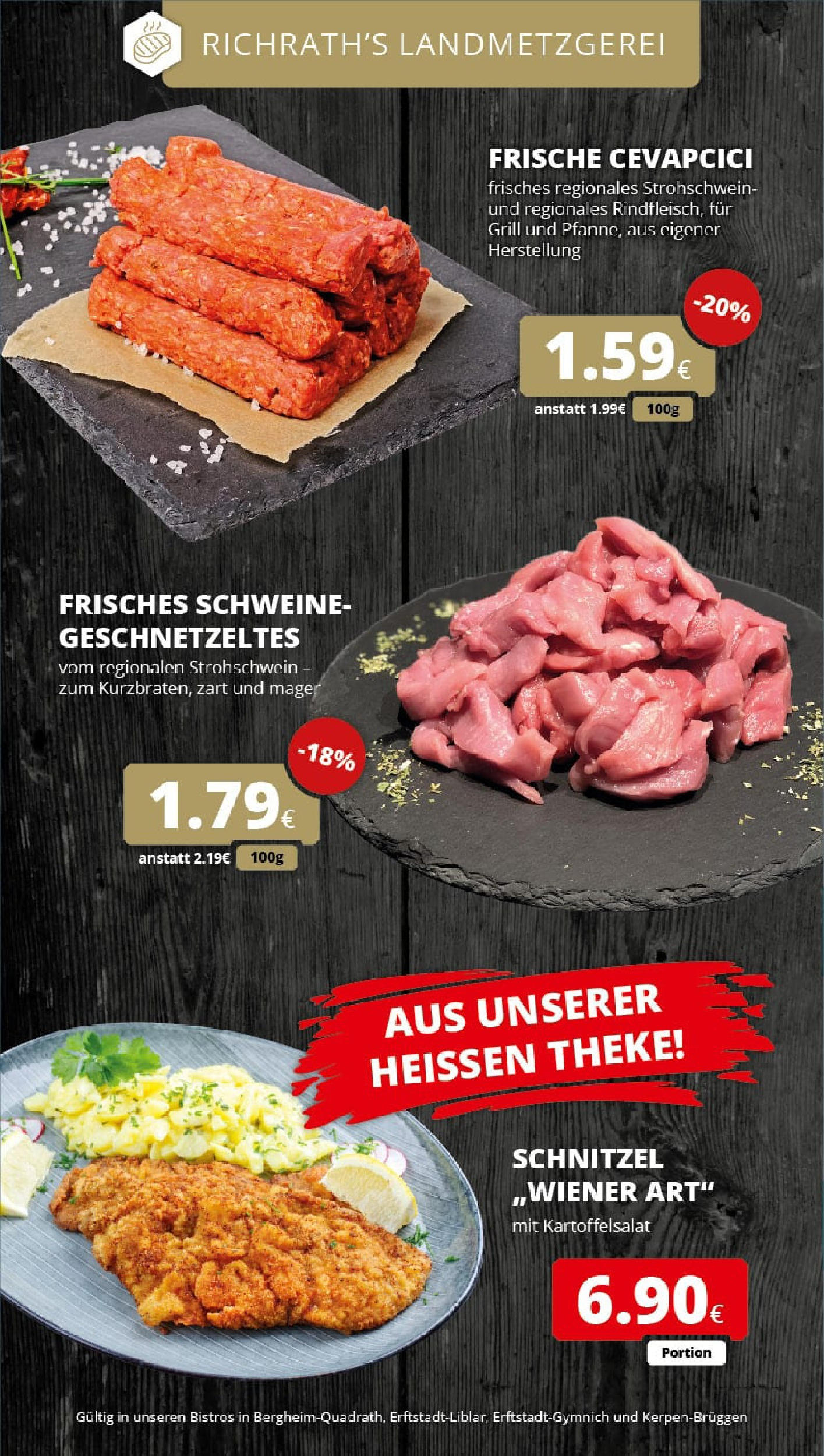 REWE Prospekt ab 01.09.2025 zum Blättern » Angebote | Seite: 12 | Produkte: Grill, Theke, Cevapcici, Schnitzel