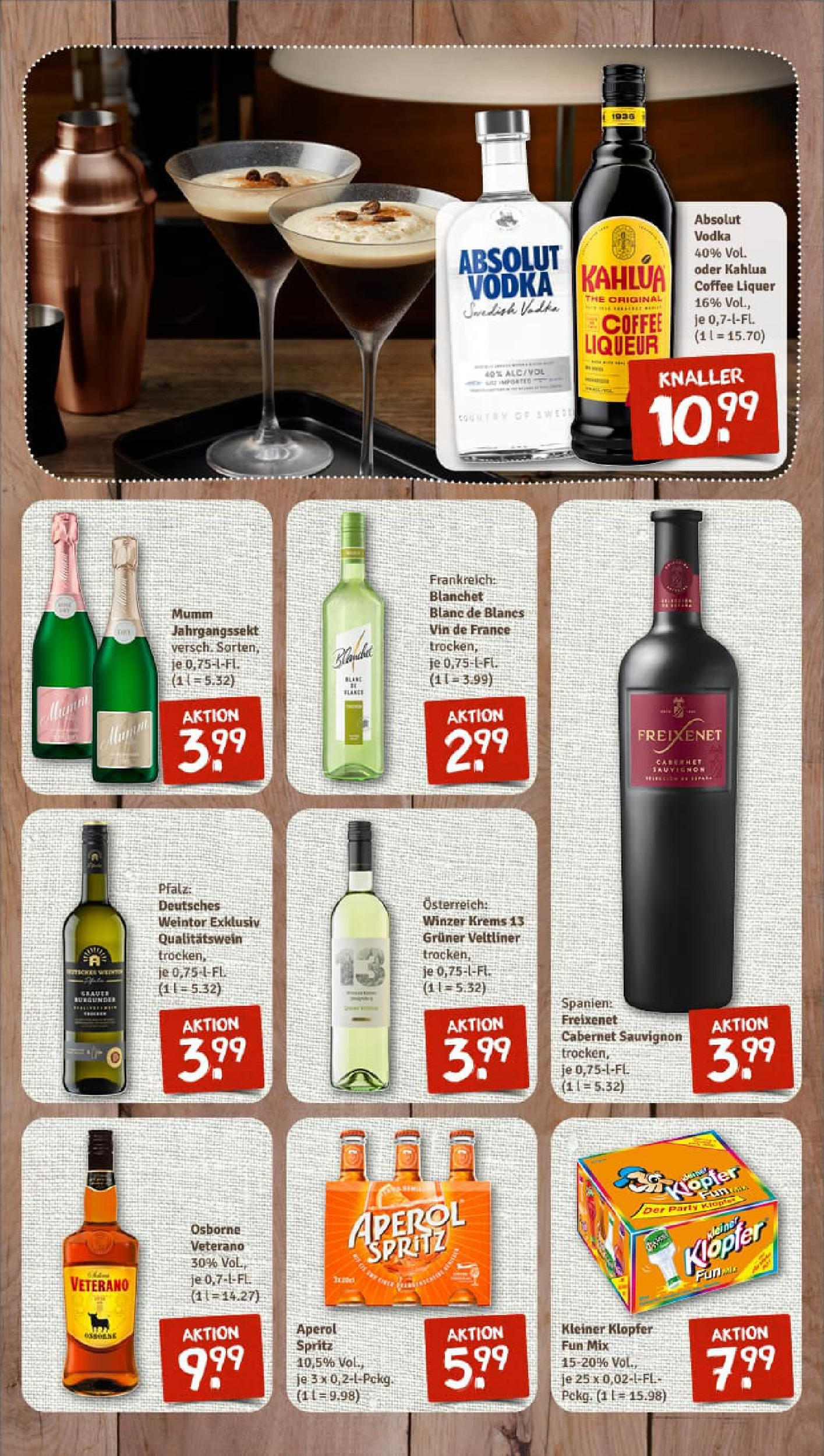 REWE Prospekt ab 01.09.2025 zum Blättern » Angebote | Seite: 10 | Produkte: Osborne, Freixenet, Aperol, Vodka
