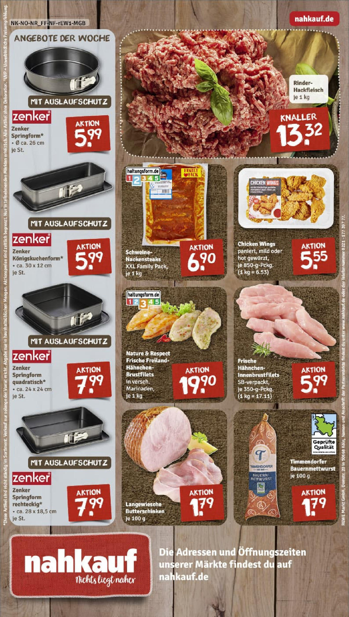 REWE Prospekt ab 01.09.2025 zum Blättern » Angebote | Seite: 12 | Produkte: Nackensteaks, Hahnchen, Telefon, Hackfleisch