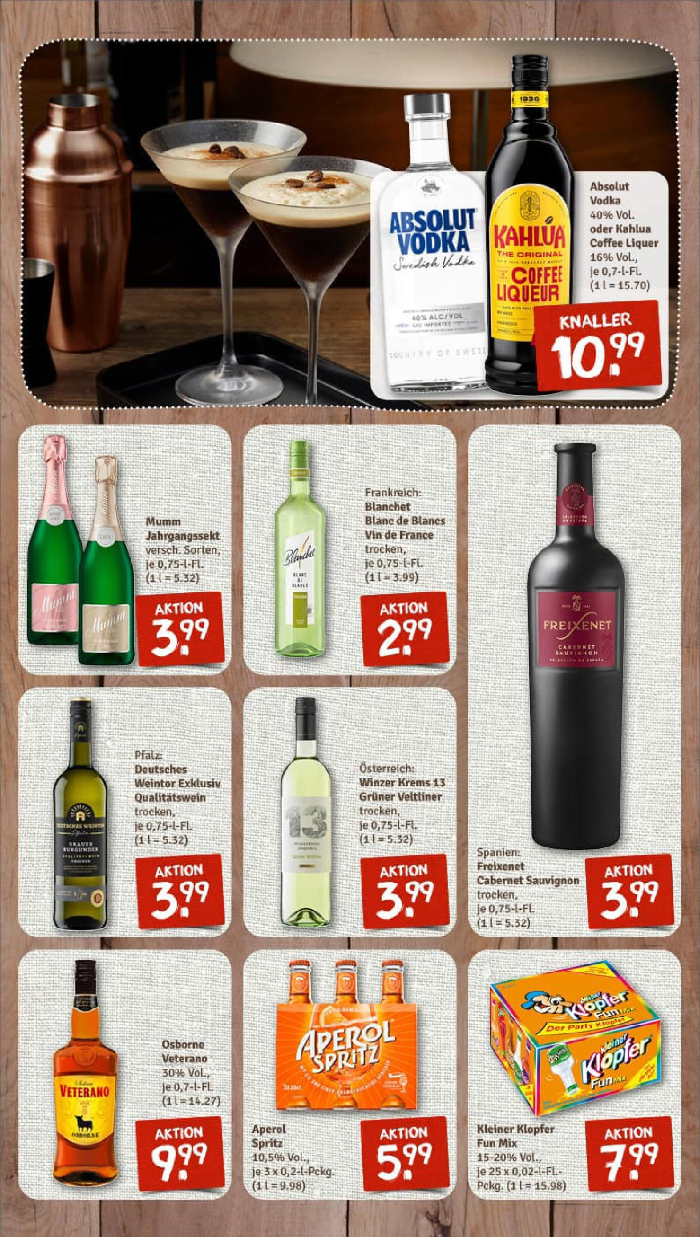 REWE Prospekt ab 01.09.2025 zum Blättern » Angebote | Seite: 10 | Produkte: Osborne, Freixenet, Aperol, Vodka REWE Prospekt ab 01.09.2025 zum Blättern » Angebote | Seite: 10 | Produkte: Osborne, Freixenet, Aperol, Vodka