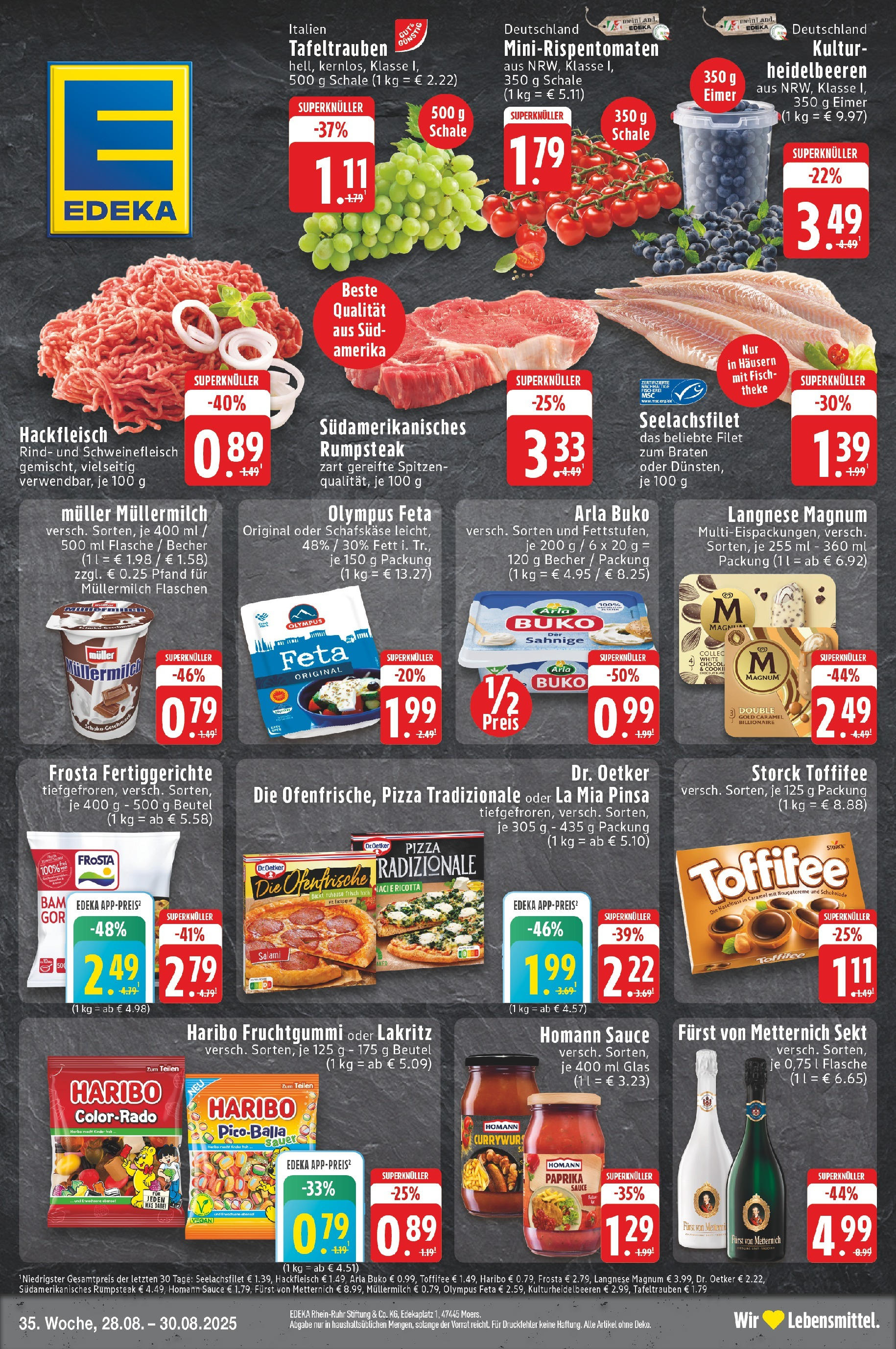 Edeka prospekt Neuss (ab 27.08.2025) » Angebote Online | Seite: 1 | Produkte: Ofenfrische, Heidelbeeren, Fisch, Schweinefleisch Edeka prospekt Neuss (ab 27.08.2025) » Angebote Online | Seite: 1 | Produkte: Ofenfrische, Heidelbeeren, Fisch, Schweinefleisch
