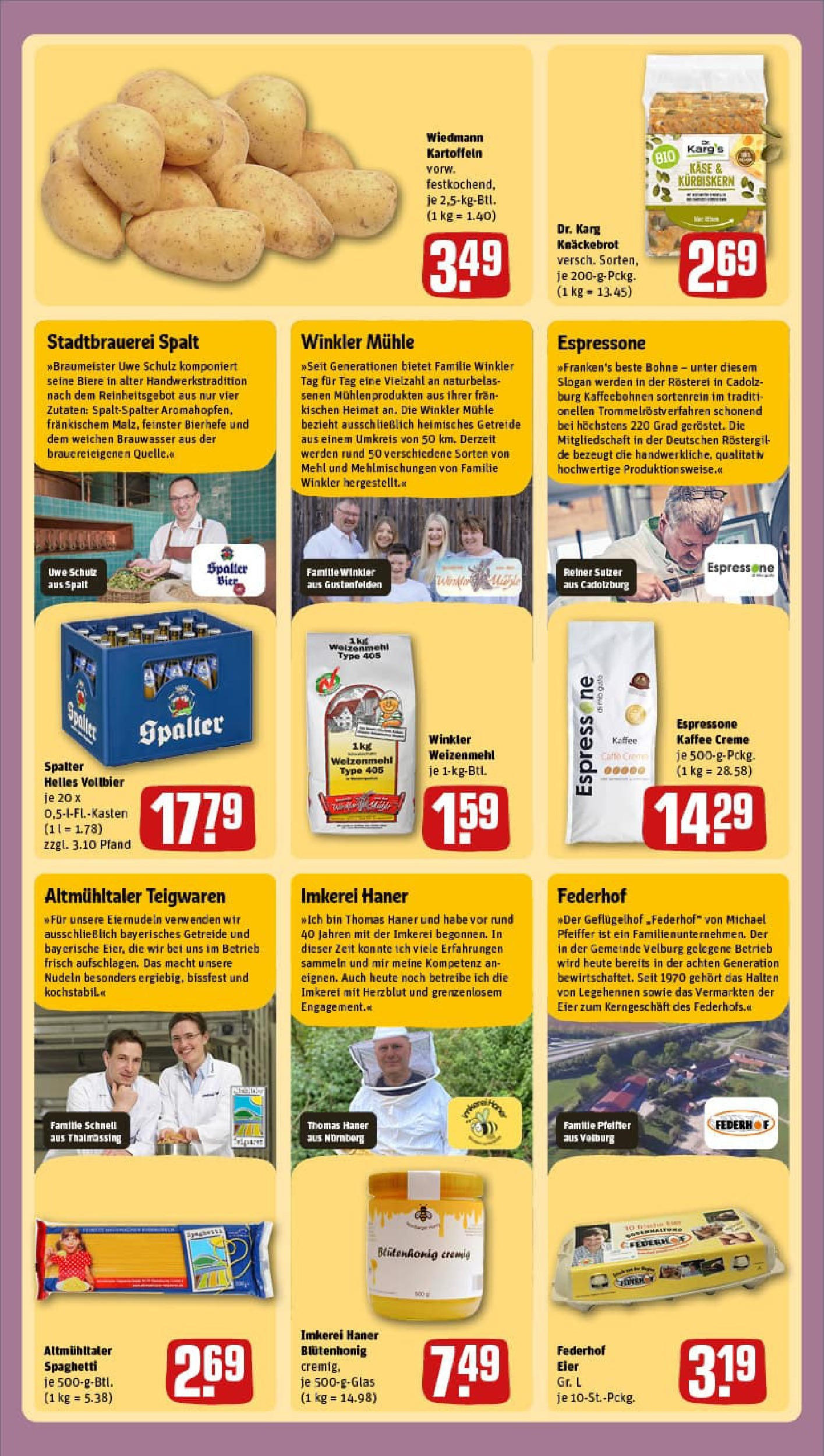 REWE Prospekt ab 01.09.2025 zum Blättern » Angebote | Seite: 2 | Produkte: Mühle, Mehl, Eier, Nudeln REWE Prospekt ab 01.09.2025 zum Blättern » Angebote | Seite: 2 | Produkte: Mühle, Mehl, Eier, Nudeln