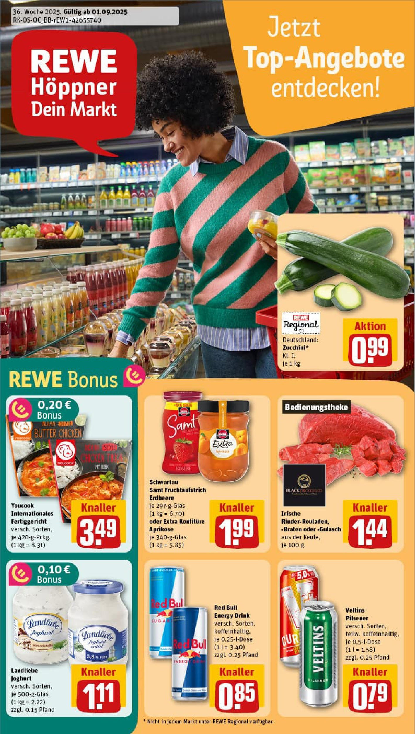 REWE Prospekt ab 01.09.2025 nächste Woche - Prospekt Berlin / Mitte Vorschau von dem Prospekt des Geschäftes Rewe, gültig ab dem 01.09.2025