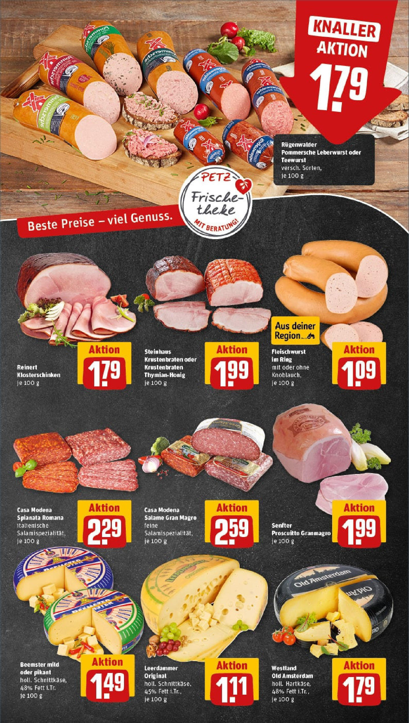 REWE Prospekt ab 01.09.2025 zum Blättern » Angebote | Seite: 11 | Produkte: Krustenbraten, Leerdammer