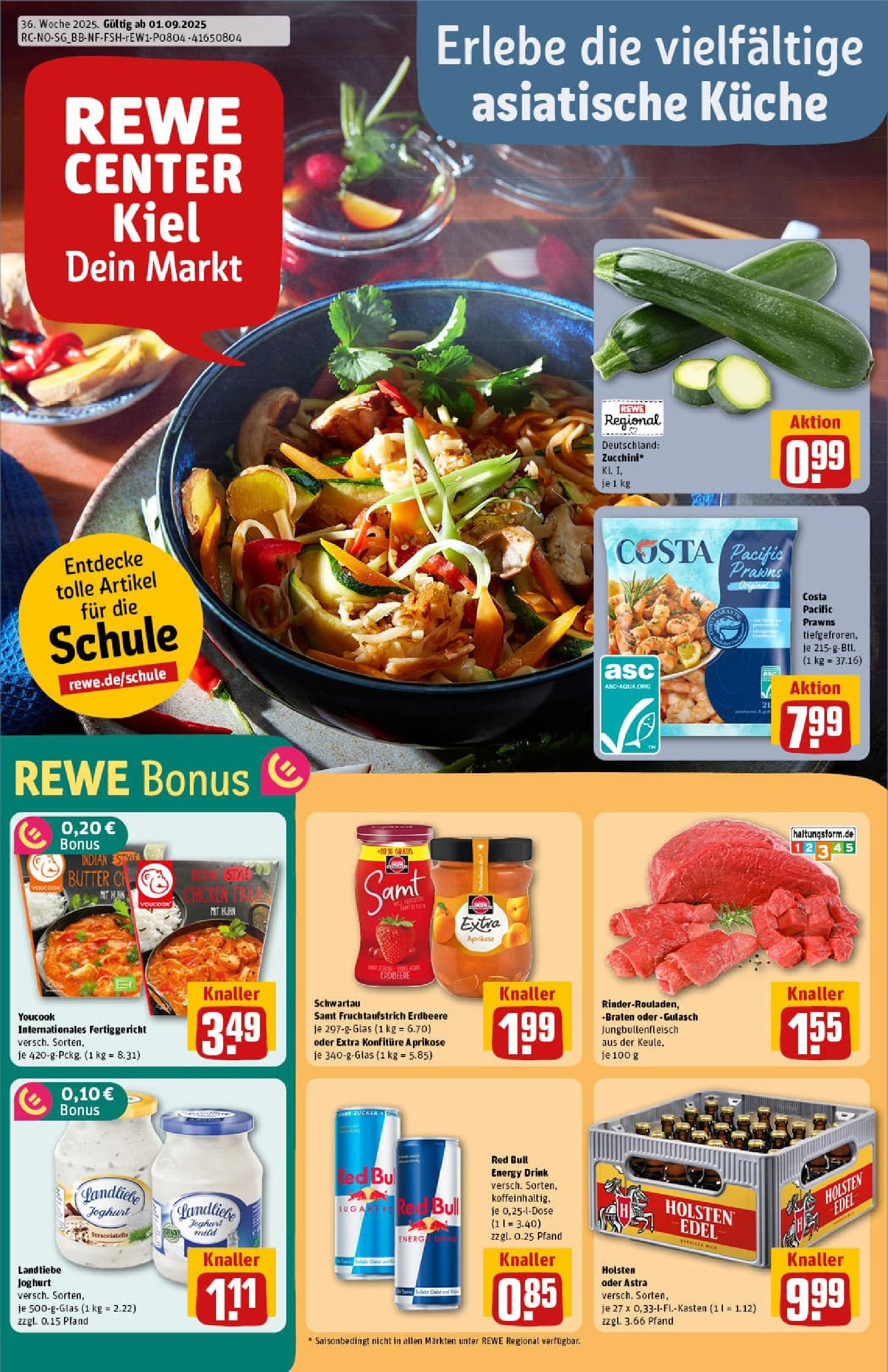 REWE Prospekt ab 01.09.2025 zum Blättern » Angebote | Seite: 1 | Produkte: Red bull, Energy, Holsten edel, Holsten REWE Prospekt ab 01.09.2025 zum Blättern » Angebote | Seite: 1 | Produkte: Red bull, Energy, Holsten edel, Holsten
