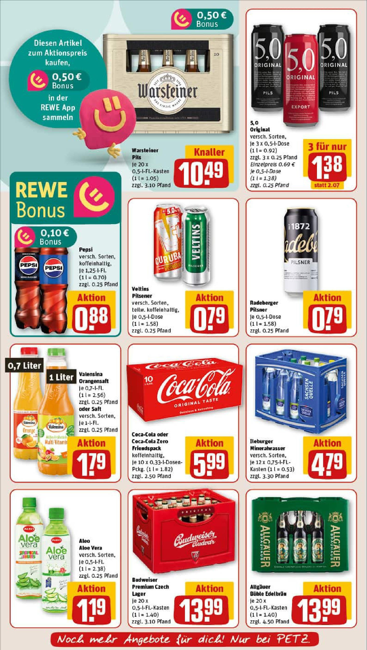 REWE Prospekt ab 01.09.2025 zum Blättern » Angebote | Seite: 18 | Produkte: Orangensaft, Mineralwasser, Valensina, Saft REWE Prospekt ab 01.09.2025 zum Blättern » Angebote | Seite: 18 | Produkte: Orangensaft, Mineralwasser, Valensina, Saft