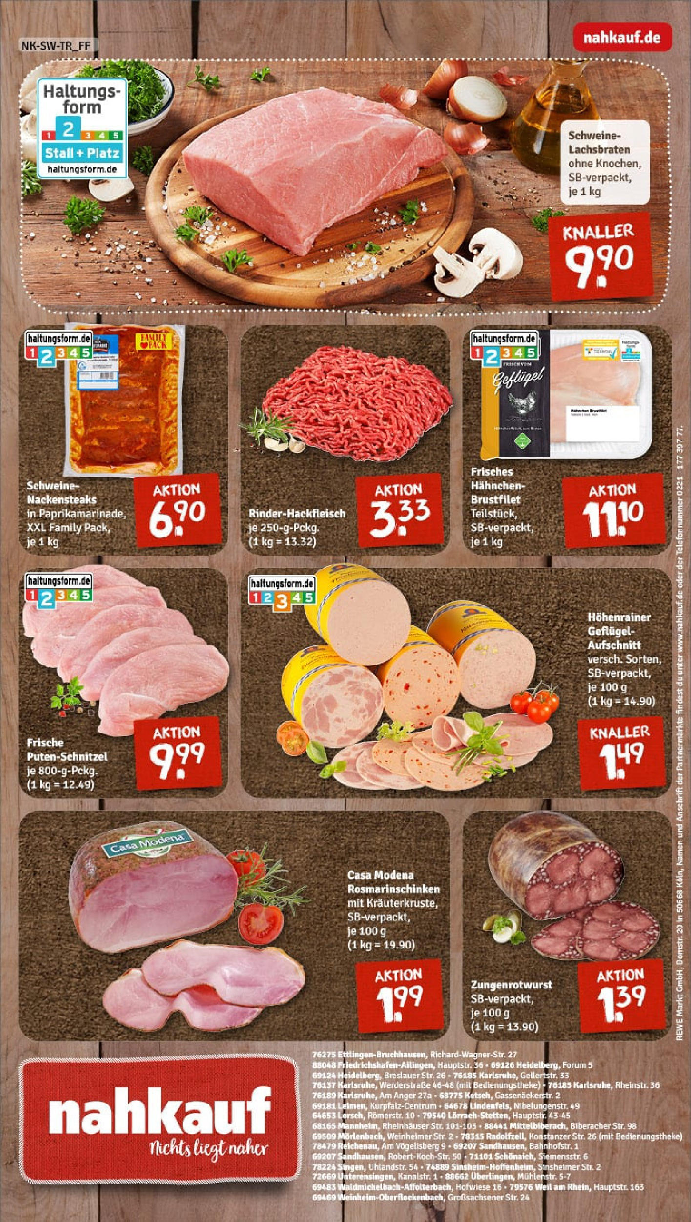 REWE Prospekt ab 01.09.2025 zum Blättern » Angebote | Seite: 8 | Produkte: Nackensteaks, Hahnchen, Putenschnitzel REWE Prospekt ab 01.09.2025 zum Blättern » Angebote | Seite: 8 | Produkte: Nackensteaks, Hahnchen, Putenschnitzel