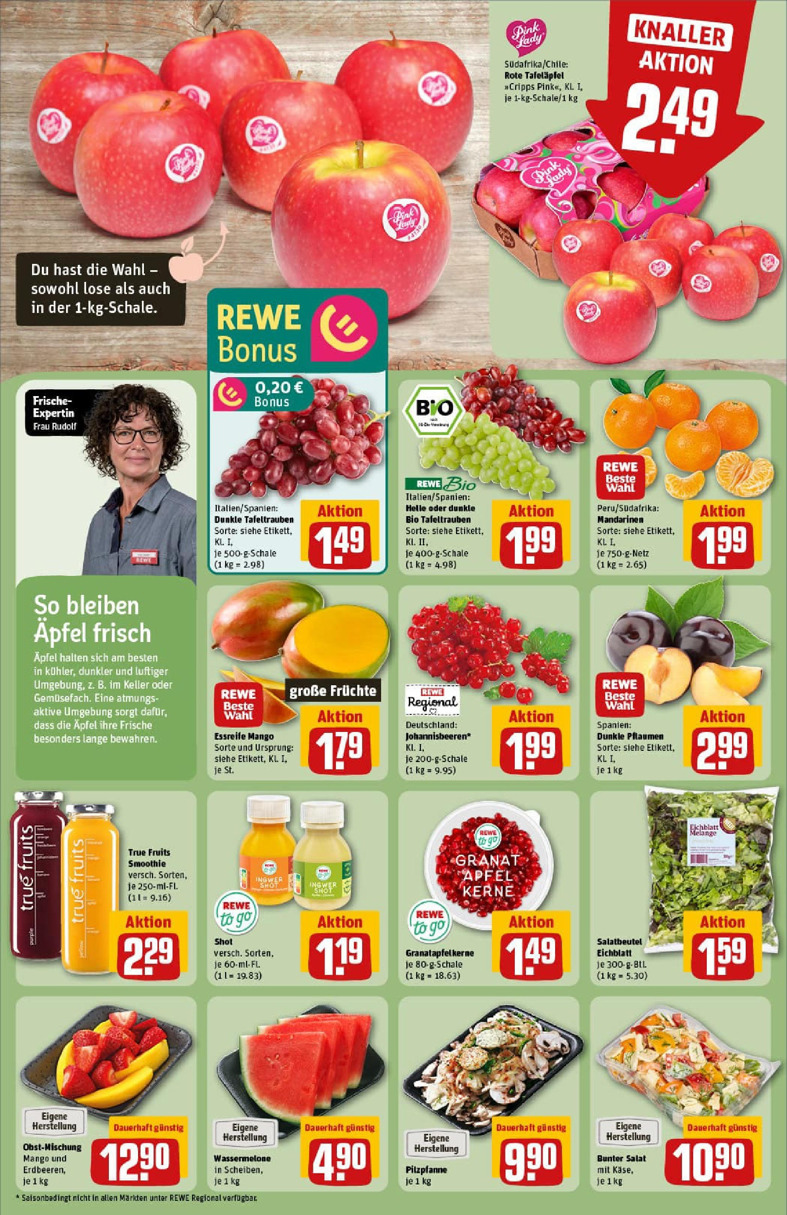 REWE Prospekt ab 01.09.2025 zum Blättern » Angebote | Seite: 8 | Produkte: Pflaumen, Käse, Äpfel, Mango REWE Prospekt ab 01.09.2025 zum Blättern » Angebote | Seite: 8 | Produkte: Pflaumen, Käse, Äpfel, Mango