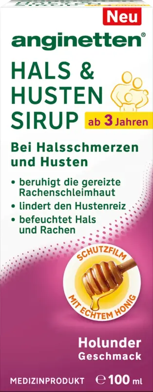 anginetten Hals + Husten Sirup