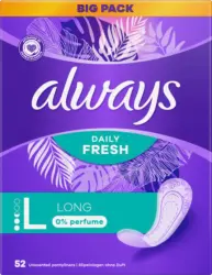 always Slipeinlagen Daily Fresh Long ohne Duft, Big Pack