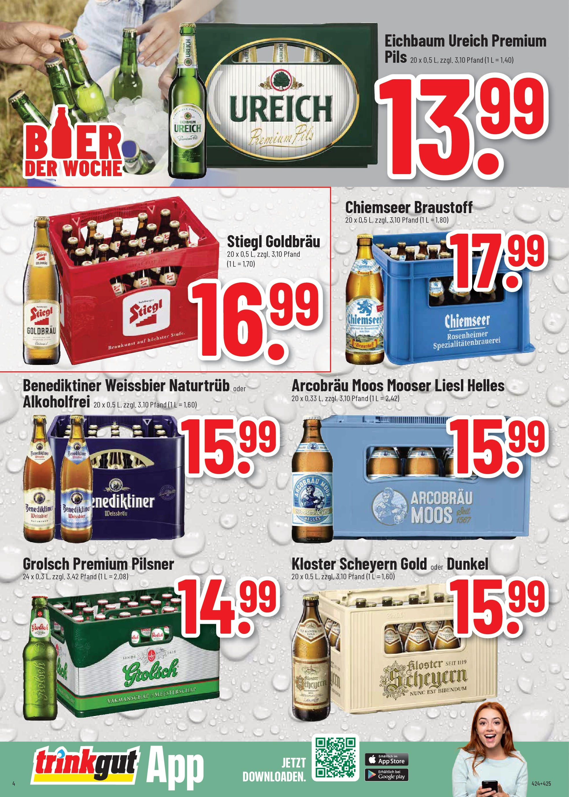 Trinkgut Wochenangebote (ab 01.09.2025) » Angebote ab Montag | Seite: 4 | Produkte: Weißbier, Pils Trinkgut Wochenangebote (ab 01.09.2025) » Angebote online | Seite: 4 | Produkte: Weißbier, Pils