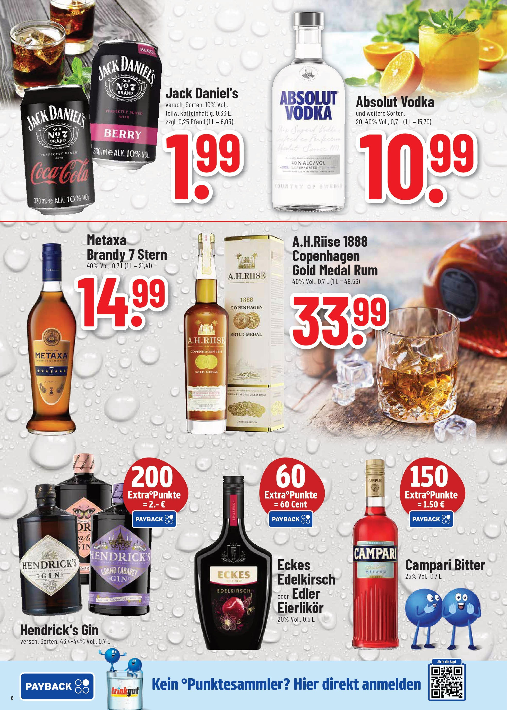 Trinkgut Wochenangebote (ab 01.09.2025) » Angebote ab Montag | Seite: 6 | Produkte: Campari, Jack Daniel's, Metaxa, Gin Trinkgut Wochenangebote (ab 01.09.2025) » Angebote online | Seite: 6 | Produkte: Campari, Jack Daniel's, Metaxa, Gin