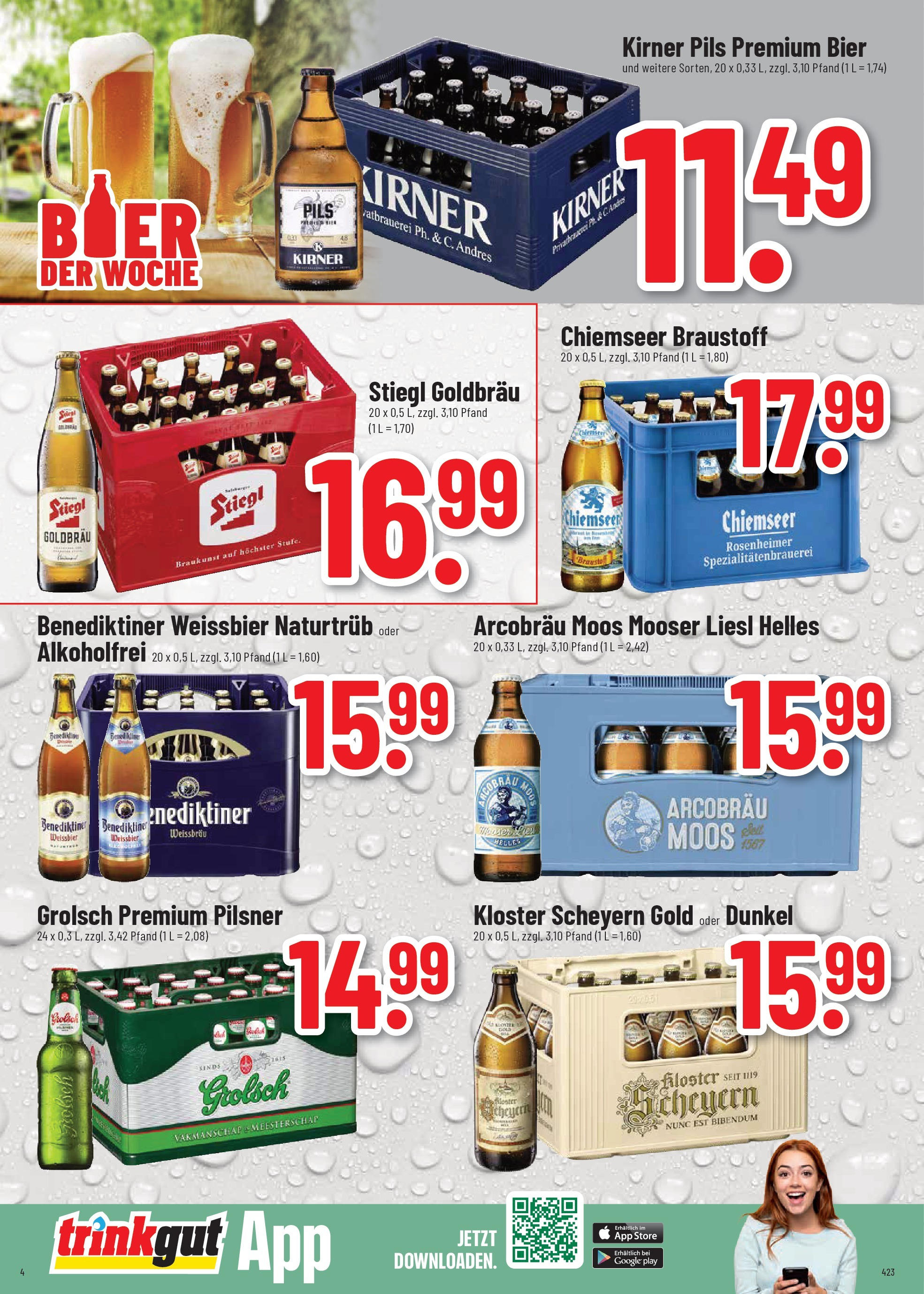 Trinkgut - trinkgut: Wochenangebote (ab 01.09.2025) » Angebote ab Montag | Seite: 4 | Produkte: Bier, Weißbier, Pils Trinkgut - trinkgut: Wochenangebote (ab 01.09.2025) » Angebote online | Seite: 4 | Produkte: Bier, Weißbier, Pils