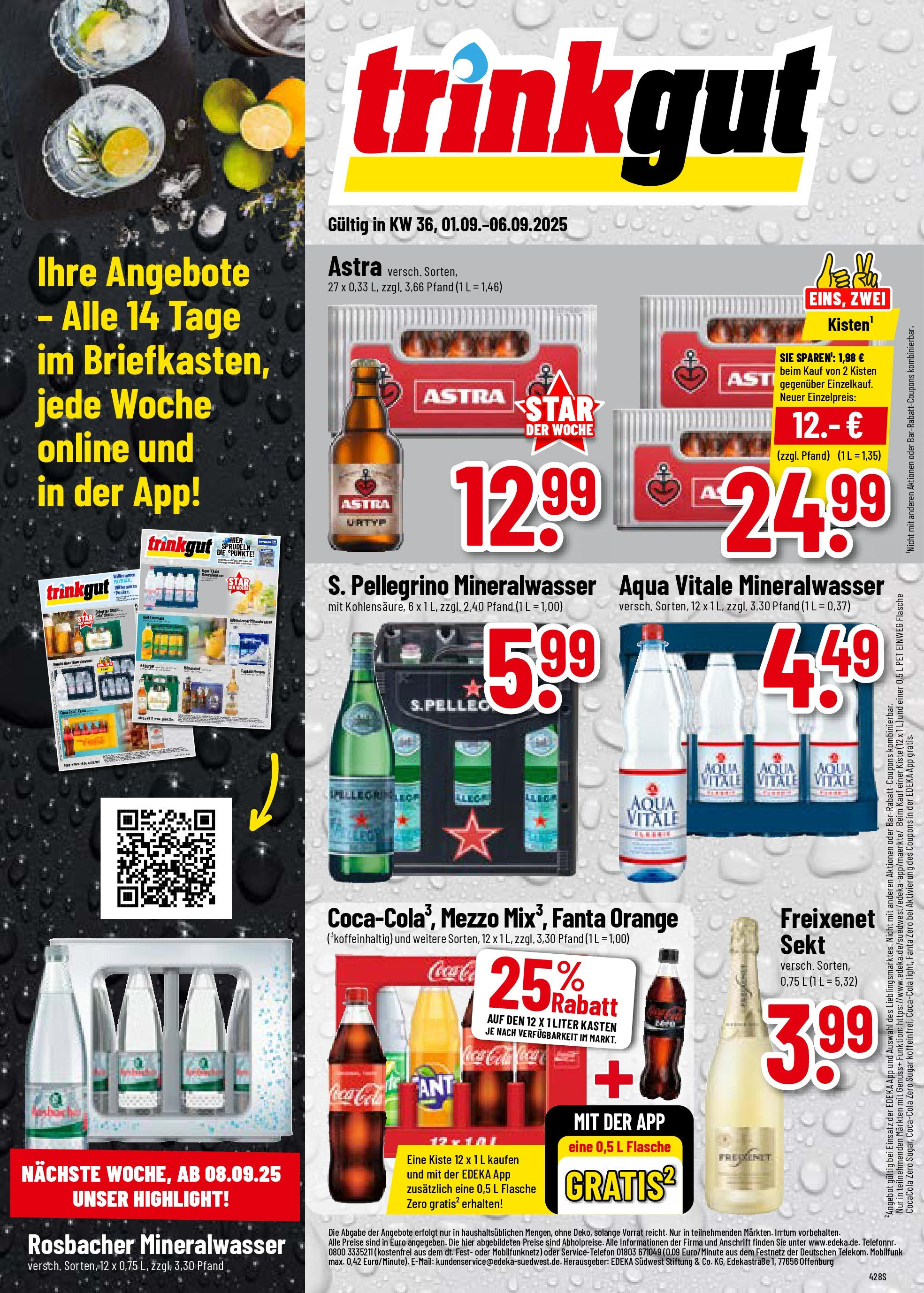 Trinkgut - trinkgut: Wochenangebote (ab 01.09.2025) » Angebote ab Montag | Seite: 1 | Produkte: Fanta, Freixenet, Mineralwasser, Captain morgan Trinkgut - trinkgut: Wochenangebote (ab 01.09.2025) » Angebote online | Seite: 1 | Produkte: Fanta, Freixenet, Mineralwasser, Captain morgan