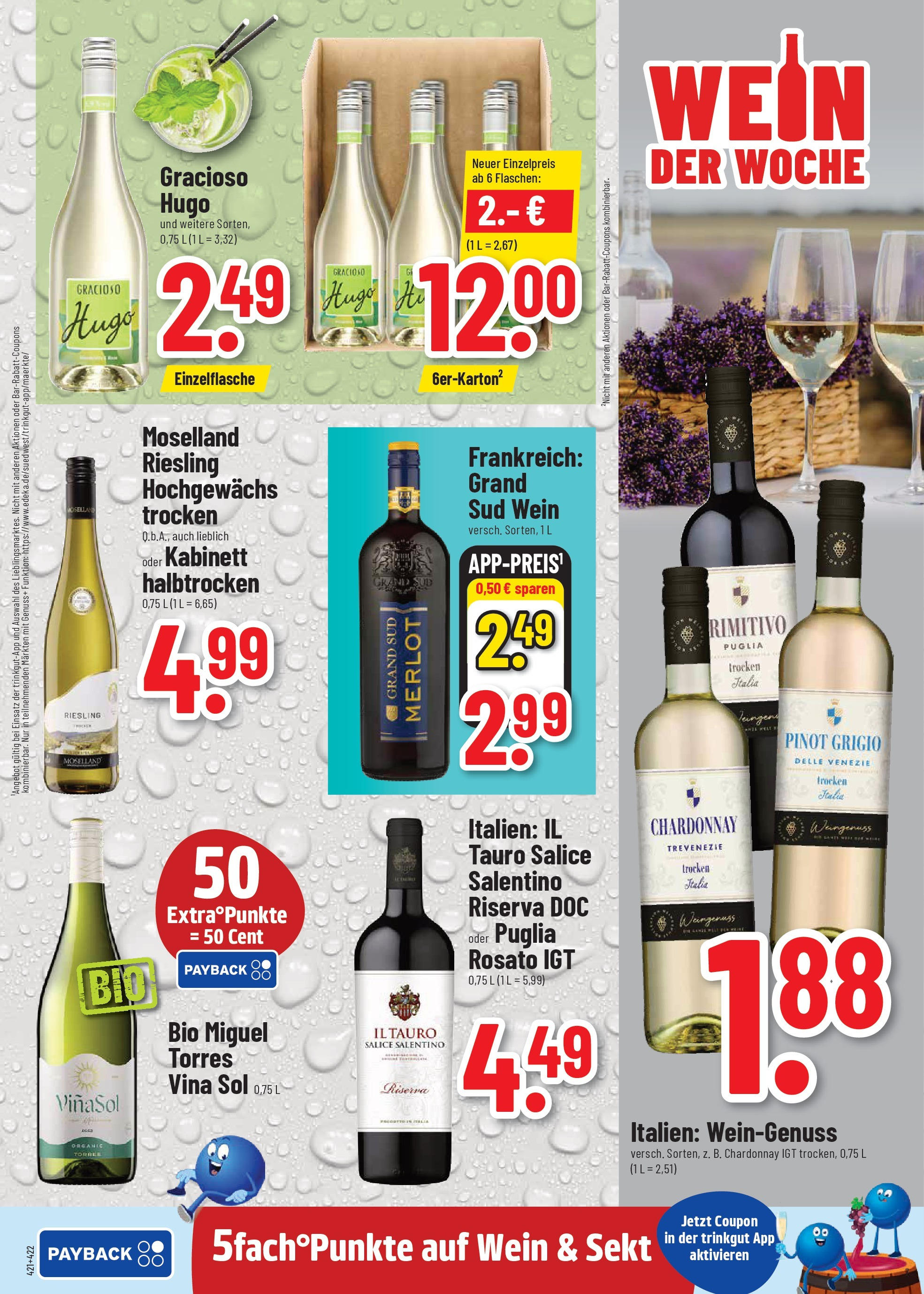 Trinkgut - trinkgut: Wochenangebote (ab 01.09.2025) » Angebote ab Montag | Seite: 7 | Produkte: Sekt, Merlot, Grand sud, Hugo Trinkgut - trinkgut: Wochenangebote (ab 01.09.2025) » Angebote online | Seite: 7 | Produkte: Sekt, Merlot, Grand sud, Hugo