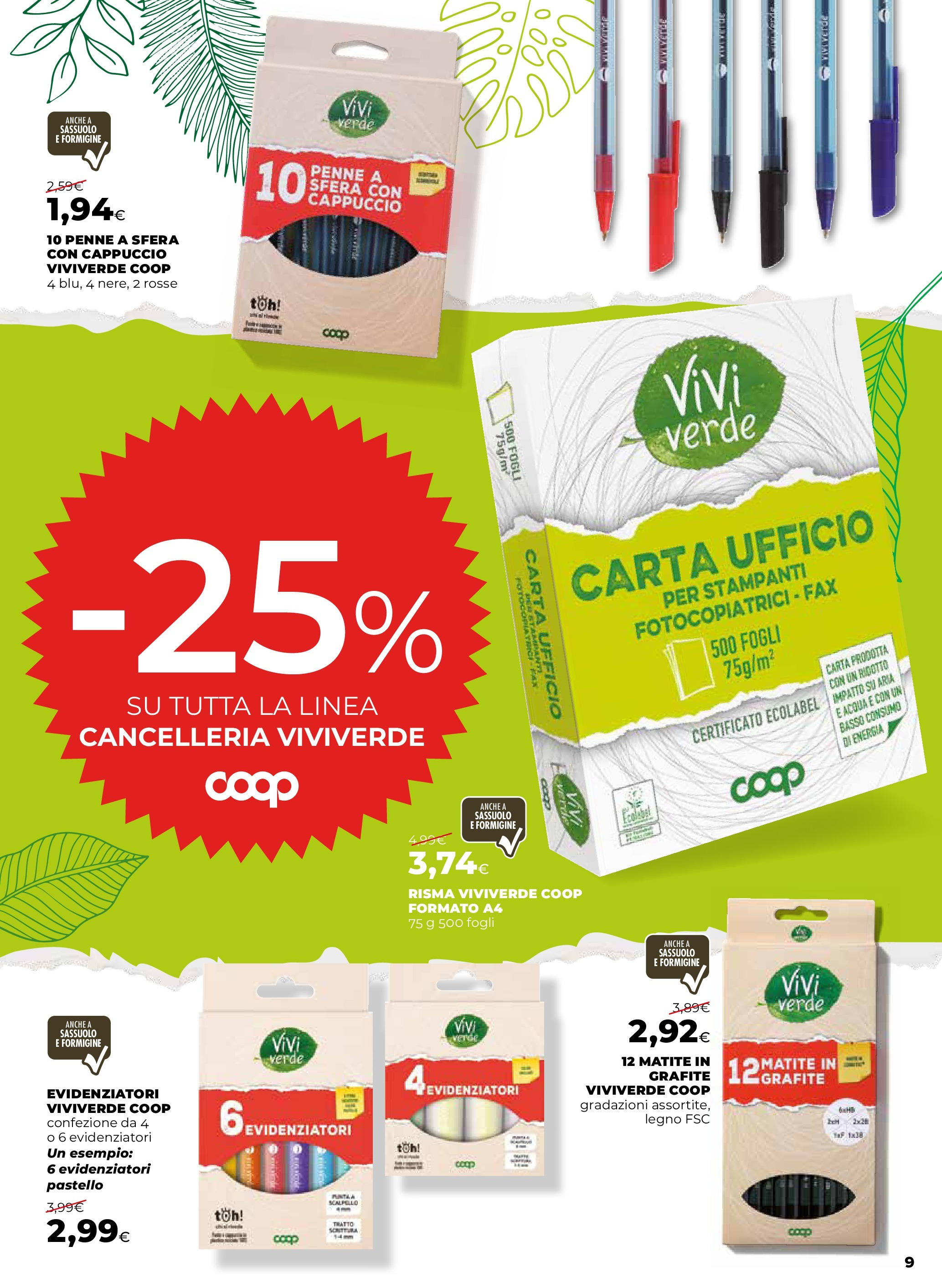 Anteprima volantino Ipercoop dal 27/08/2025 - nuovo offerte | Pagina: 9 | Prodotti: Acqua, Cappuccio, Penne Anteprima volantino Ipercoop dal 27/08/2025 - nuovo offerte | Pagina: 9 | Prodotti: Acqua, Cappuccio, Penne