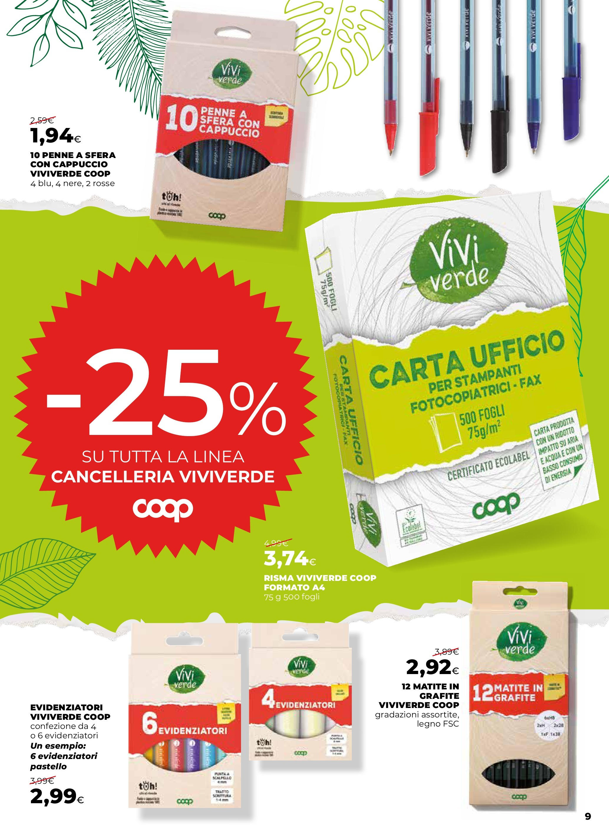 Anteprima volantino Ipercoop dal ﻿27/08/2025﻿ ﻿- nuovo offerte | Pagina: 9 | Prodotti: Acqua, Cappuccio, Penne