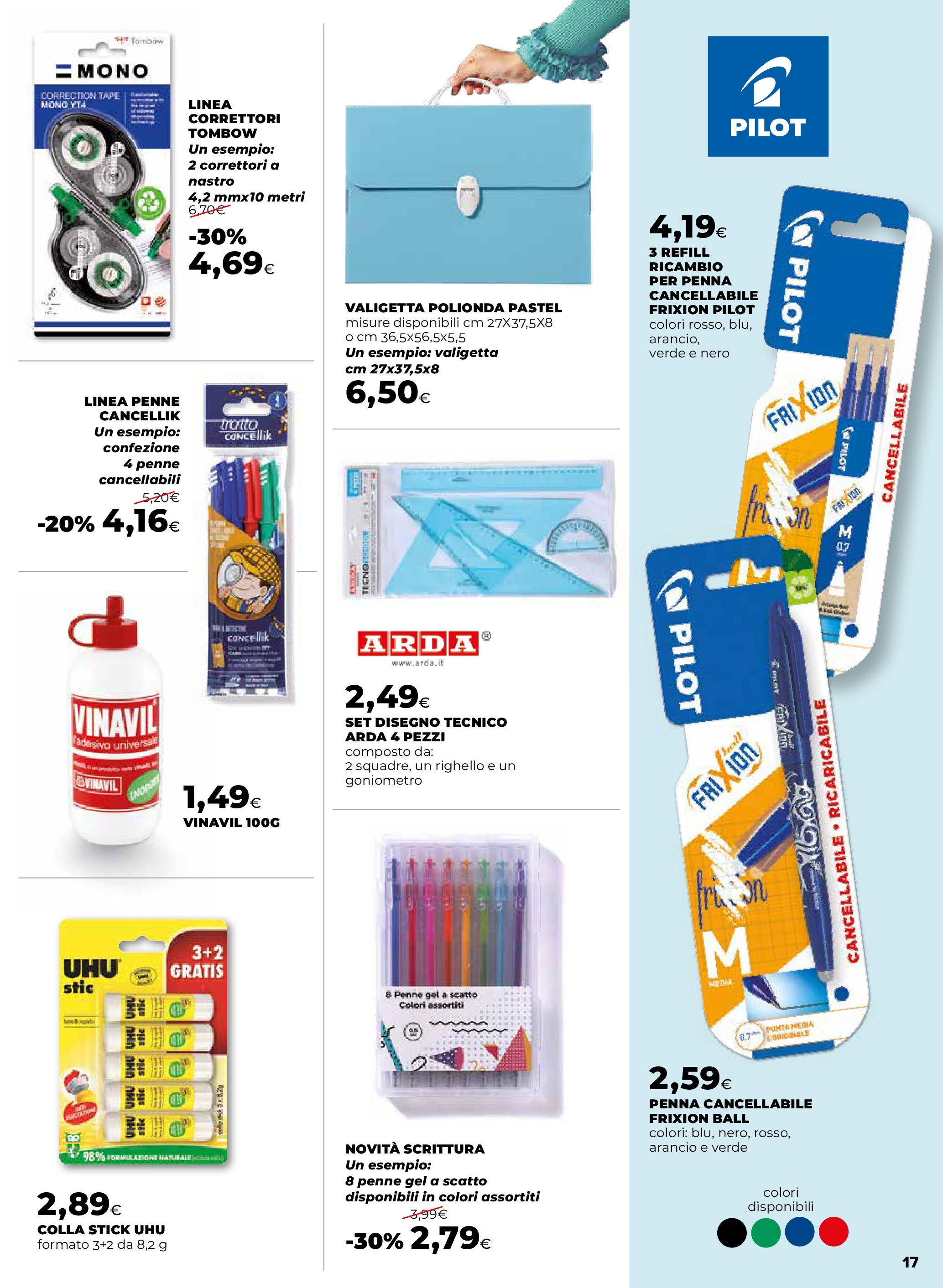 Anteprima volantino Ipercoop dal 27/08/2025 - nuovo offerte | Pagina: 17 | Prodotti: Colla, Penne, Valigetta Anteprima volantino Ipercoop dal 27/08/2025 - nuovo offerte | Pagina: 17 | Prodotti: Colla, Penne, Valigetta