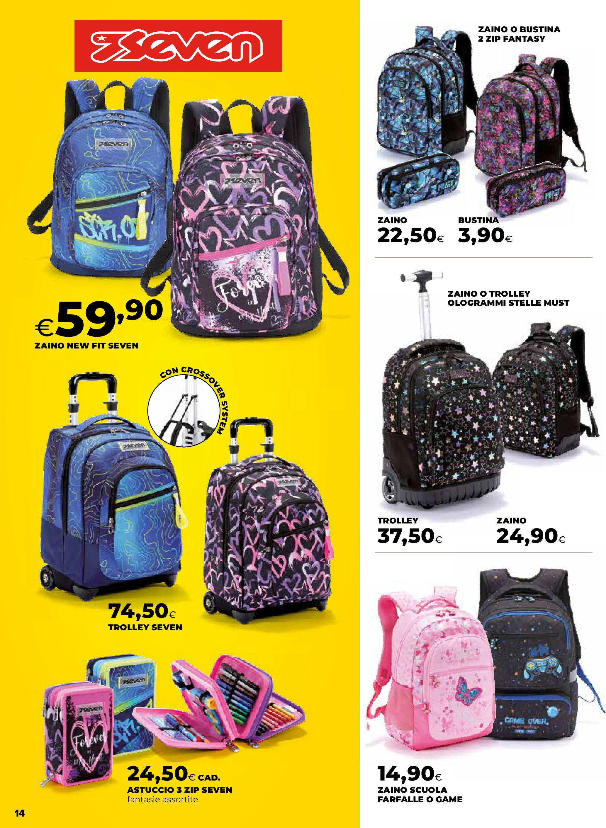 Anteprima volantino Ipercoop dal ﻿27/08/2025﻿ ﻿- nuovo offerte | Pagina: 14 | Prodotti: Zaino, Astuccio, Trolley